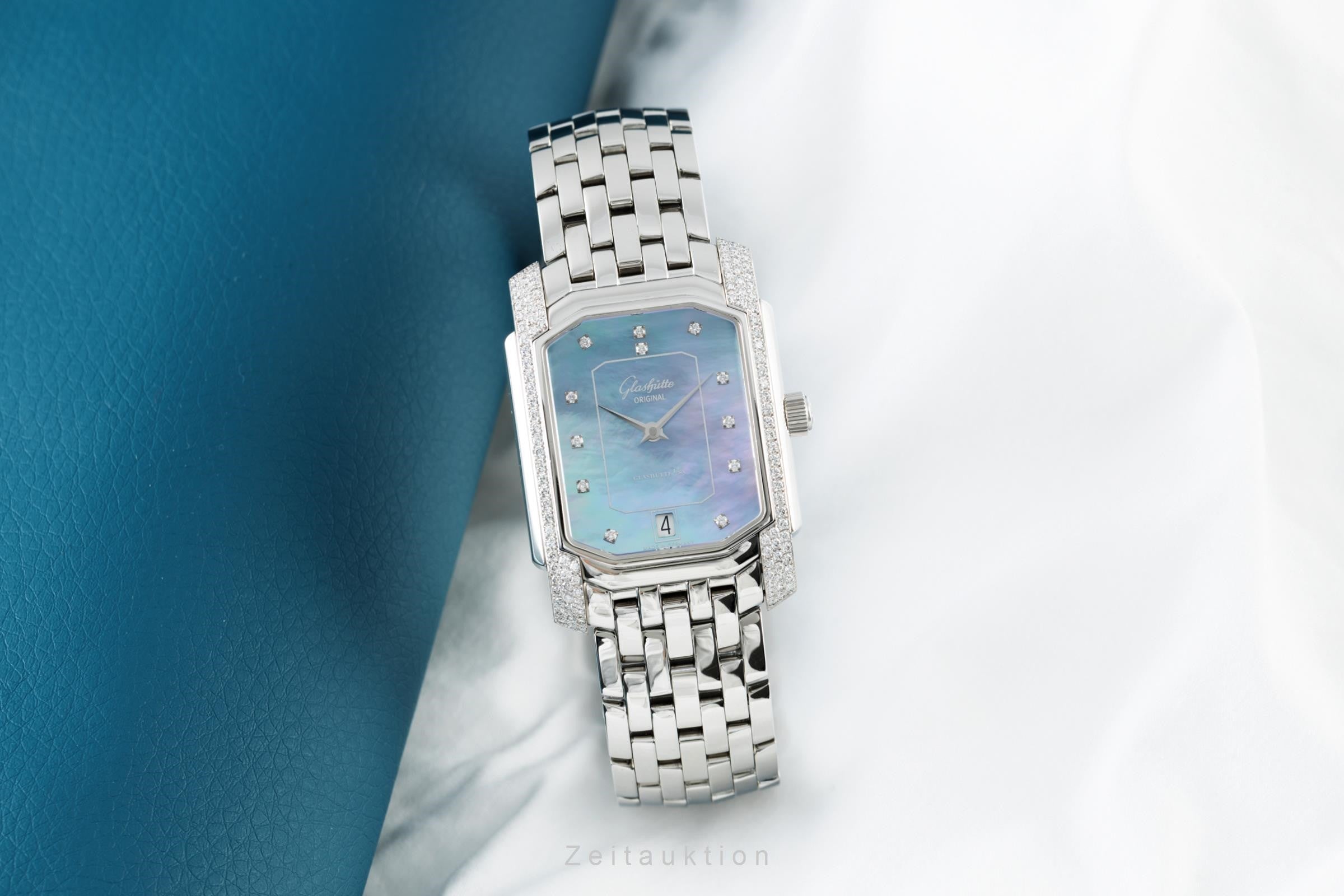 Glashütte acier automatique montre pour femmes 39-20-07-65-04  [2202205]