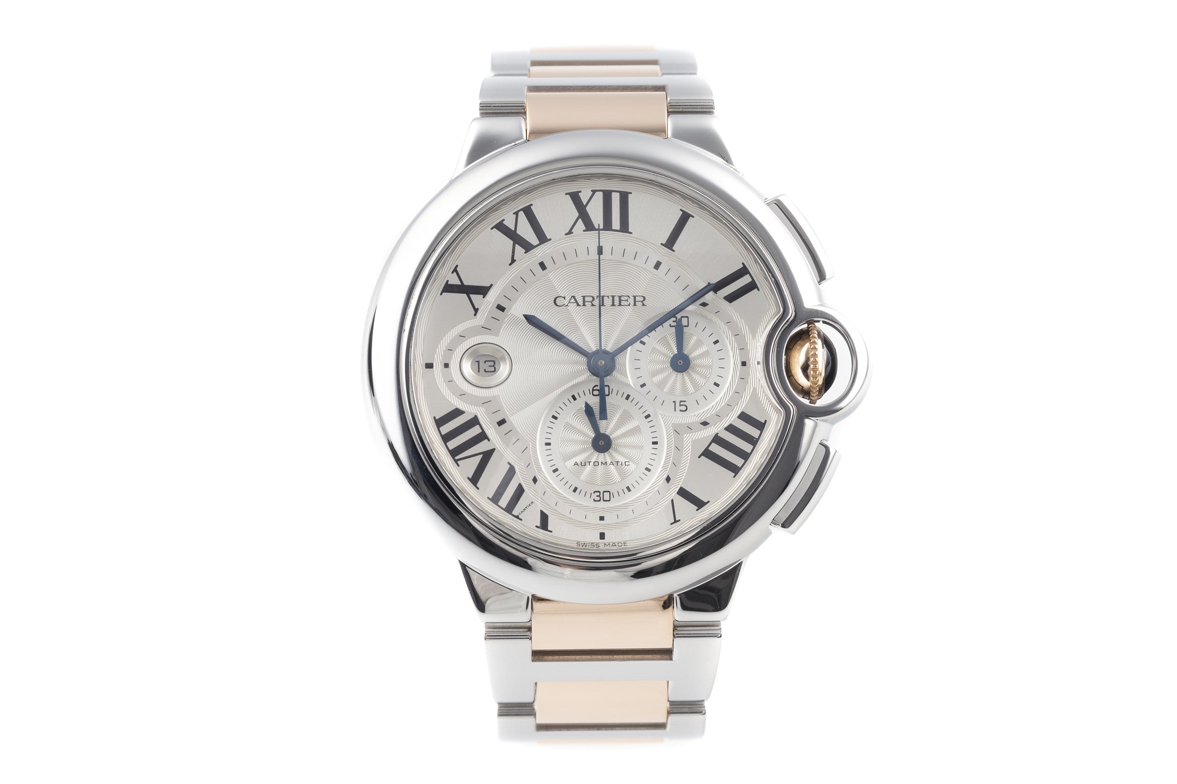 Cartier Ballon Bleu de Cartier chronograph steel automatic men's watch 3109  [2202397]