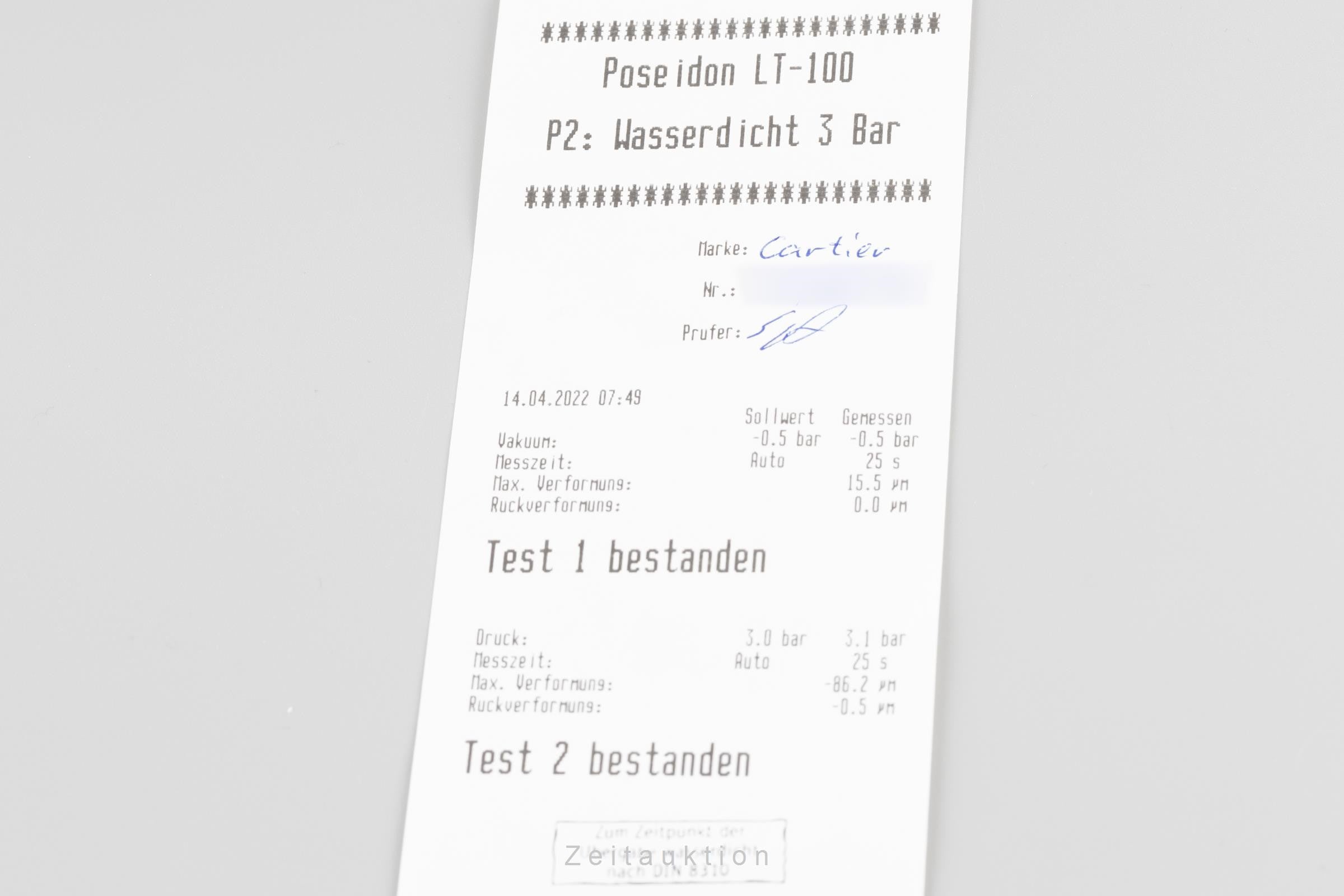 Cartier Ballon Bleu de Cartier chronograph steel automatic men's watch 3109  [2202397]