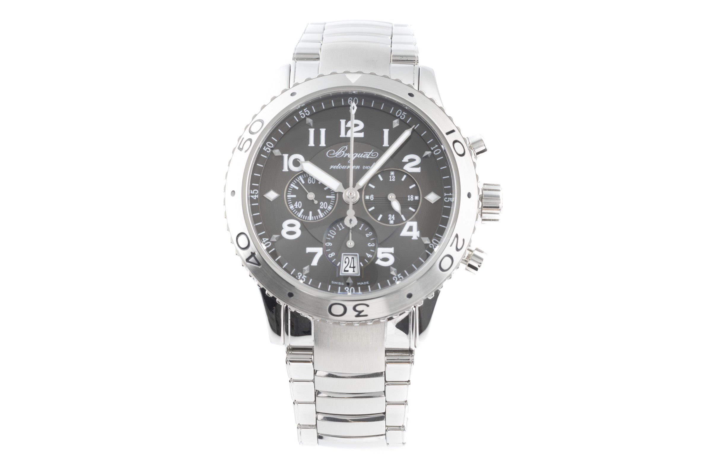 Breguet Type XXI chronograph steel automatic men's watch 3810 LP: 15600EUR  [2202404]
