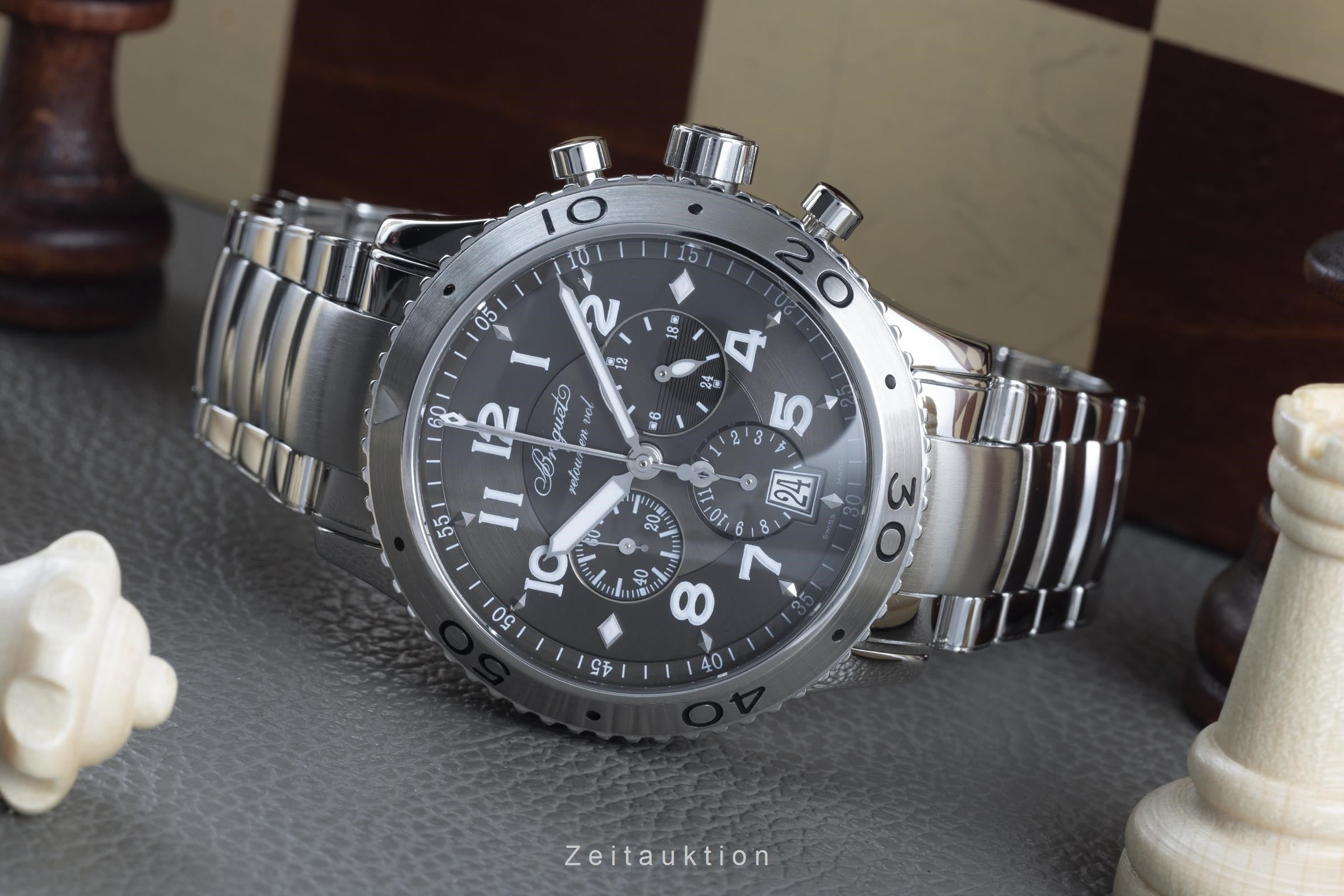 Breguet Type XXI chronograph steel automatic men's watch 3810 LP: 15600EUR  [2202404]
