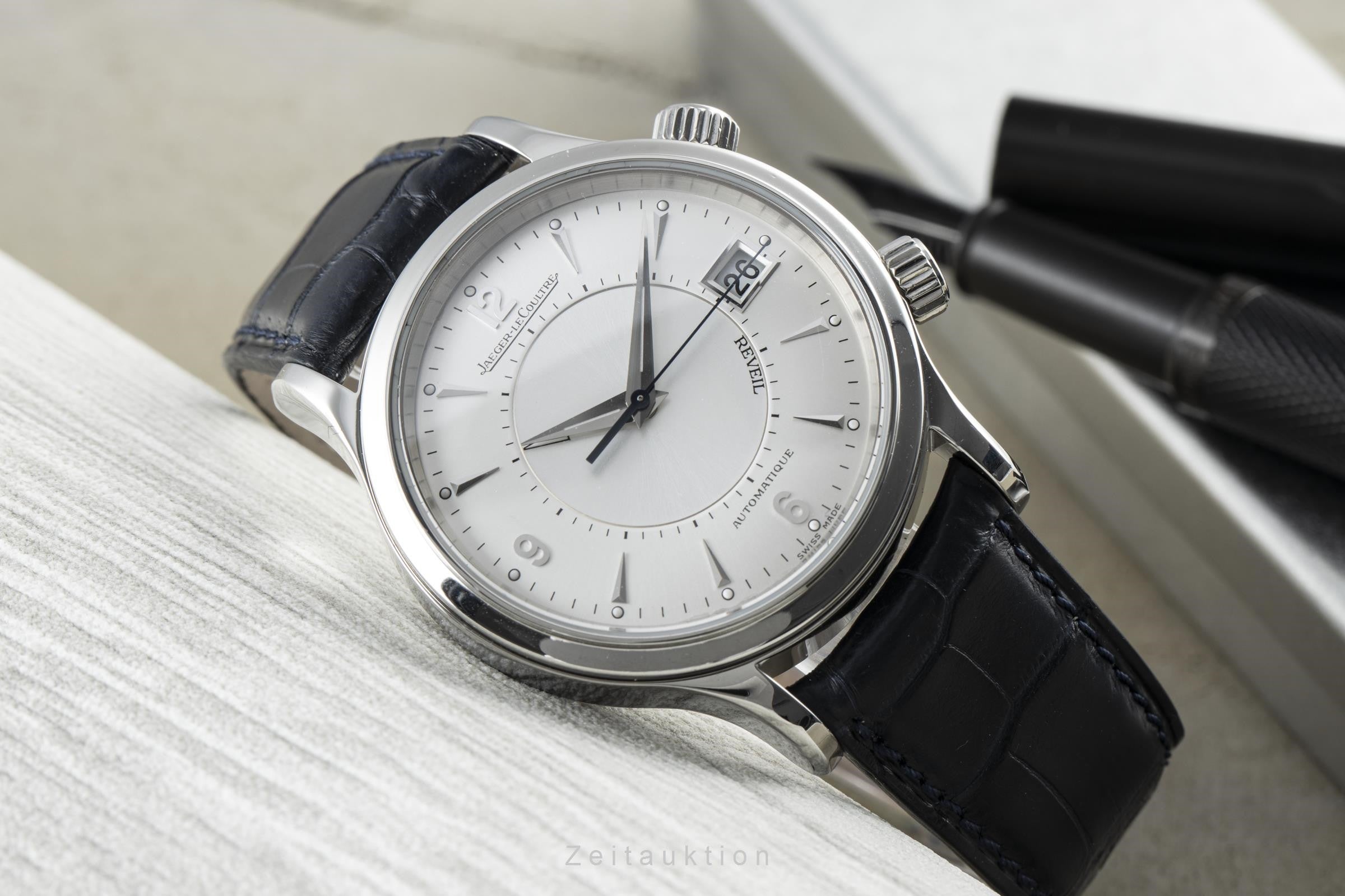 Jaeger-LeCoultre Master Control Reveil Automatik Stahl Herrenuhr Ref. 141.8.97/1 [2202435]