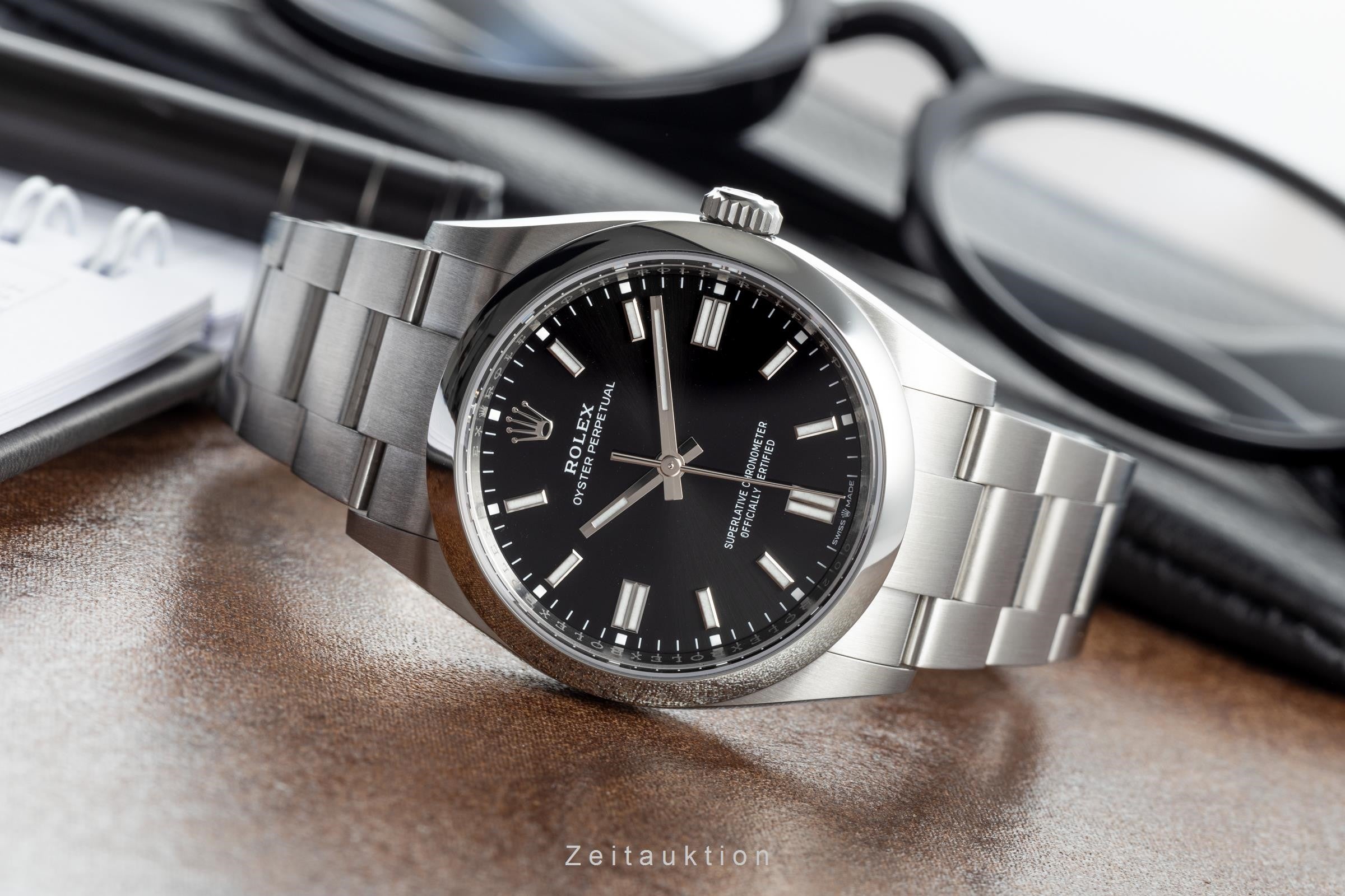 Rolex Oyster Perpetual acciaio automatismo orologio da uomo 126000  [2202482]