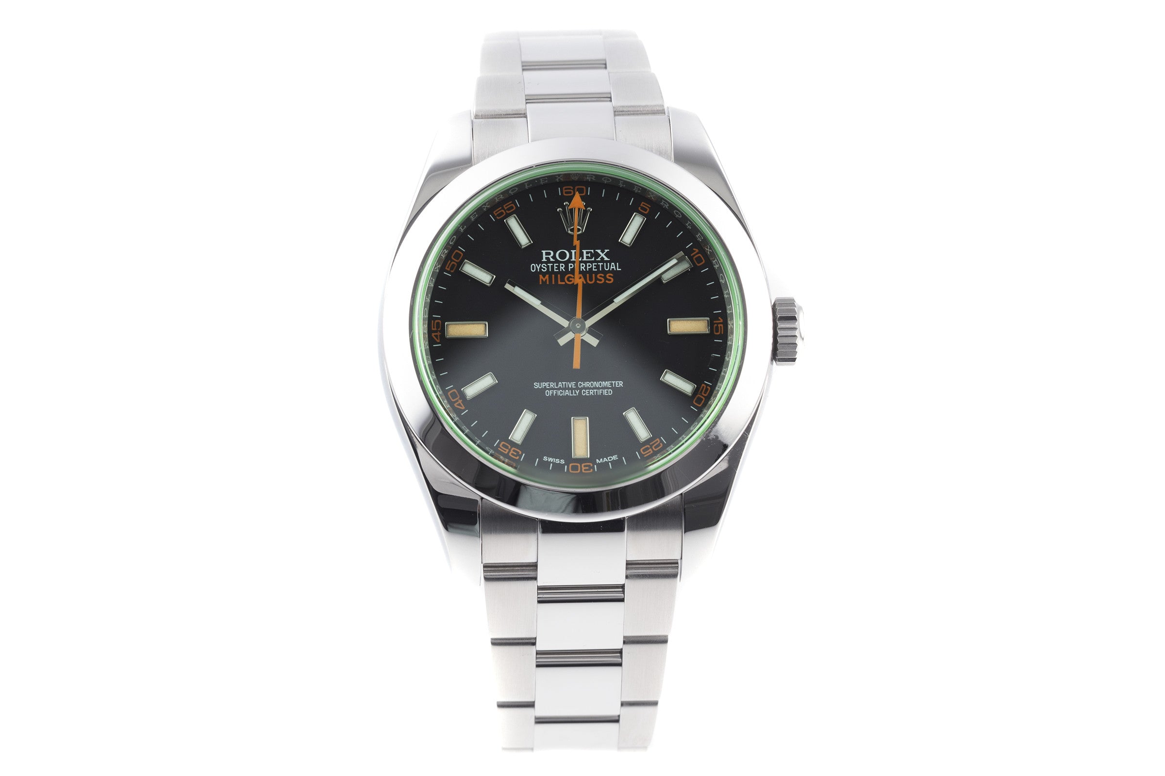 Rolex Milgauss acero automático reloj para caballeros 116400  [2202508]