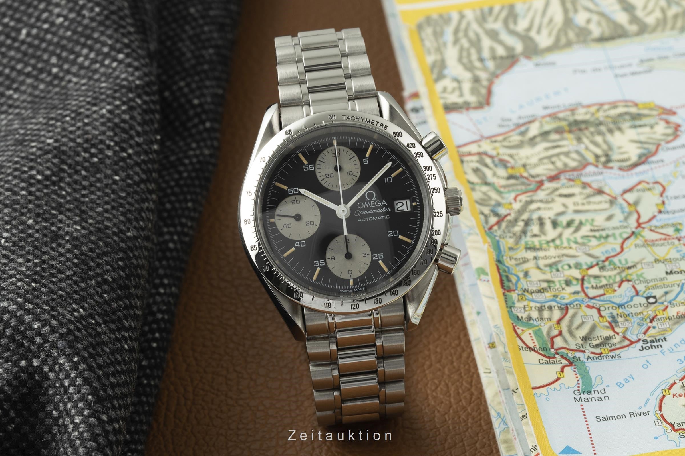 Omega Speedmaster chronograph steel automatic Kal. 1155 Ref