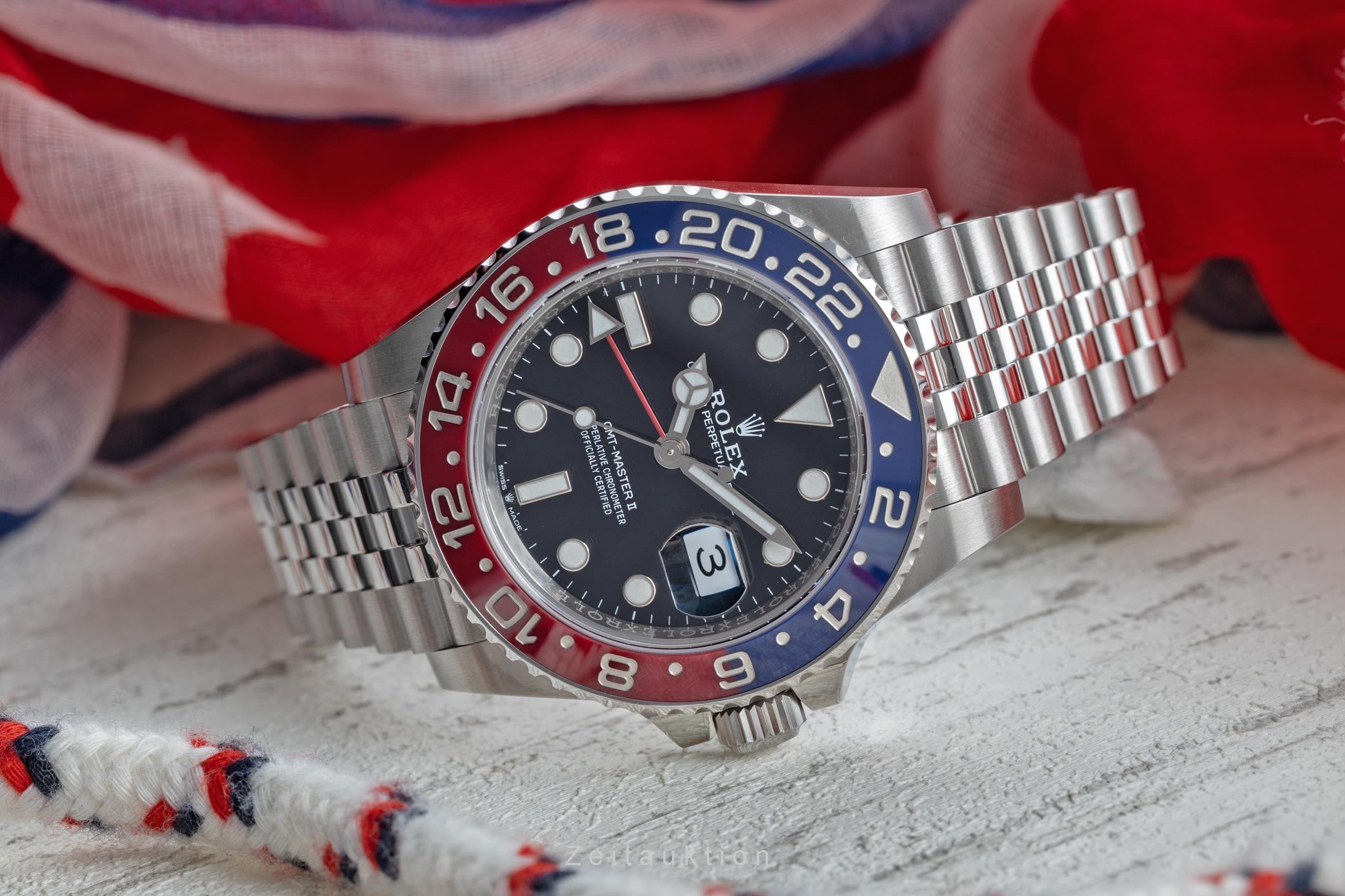 Rolex GMT-Master II acier automatique montre pour hommes 126710BLRO  [2202765]