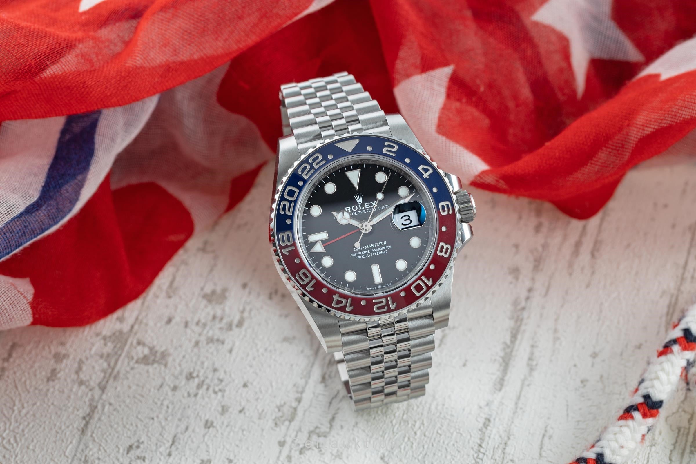 Rolex GMT-Master II acier automatique montre pour hommes 126710BLRO  [2202765]