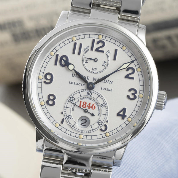 Ulysse Nardin Marine Chronometer steel automatic men's watch 263-22  [2202815]