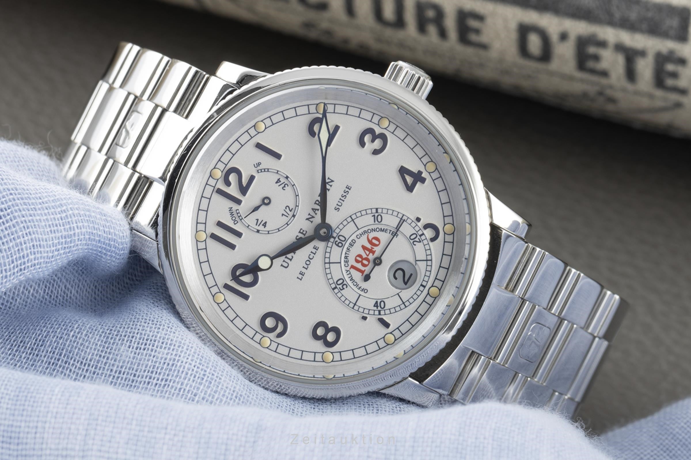 Ulysse Nardin Marine Chronometer steel automatic men's watch 263-22  [2202815]