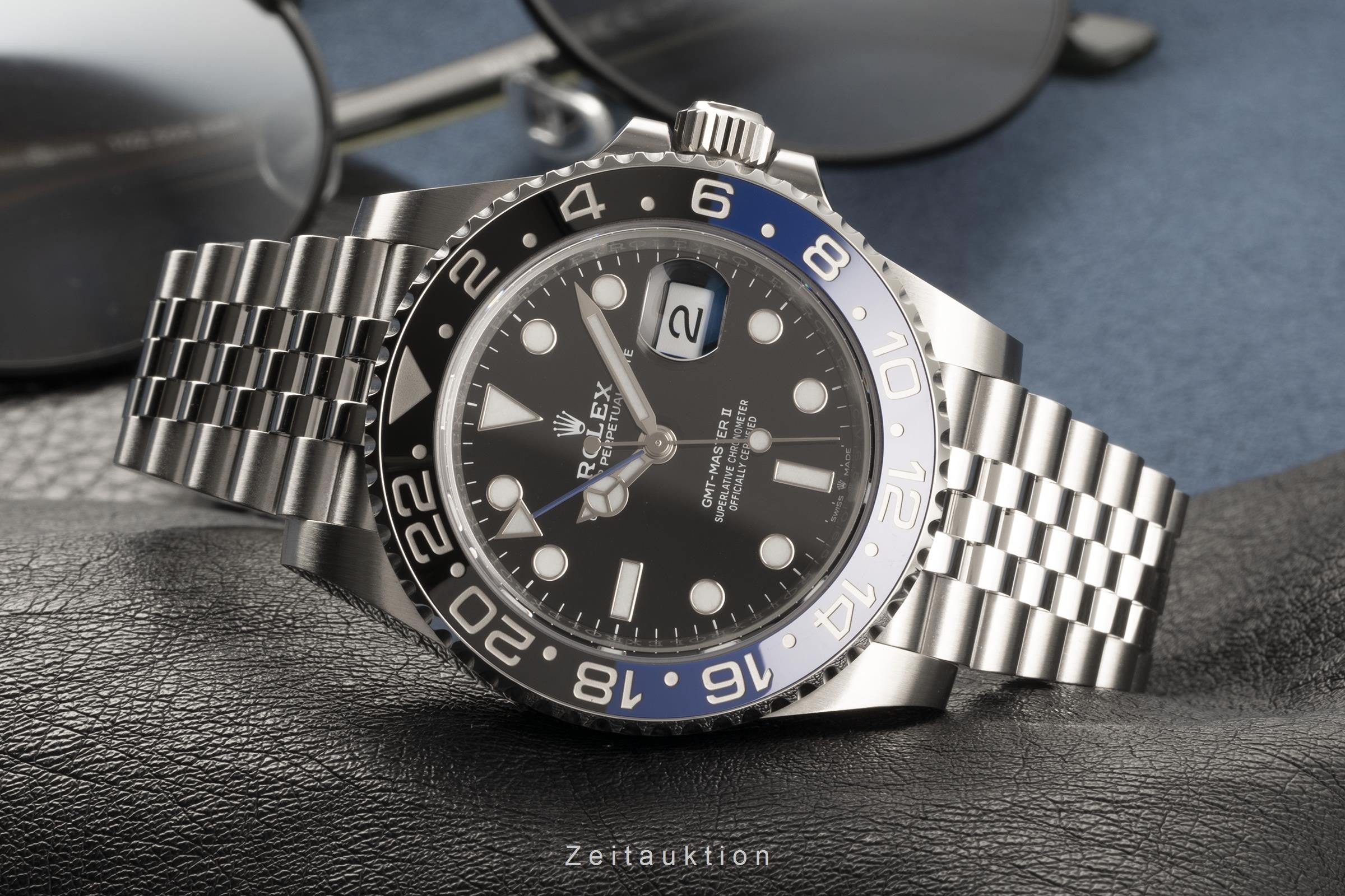 Rolex GMT-Master II steel automatic men's watch 126710BLNR  [2202819]