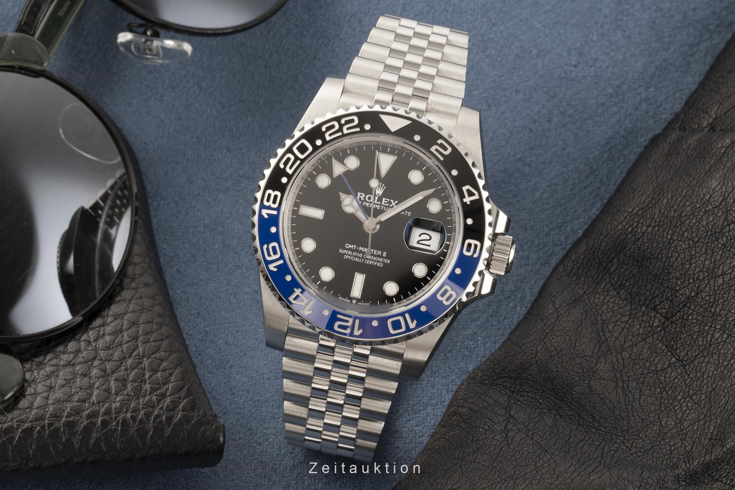 Rolex GMT-Master II steel automatic men's watch 126710BLNR  [2202819]