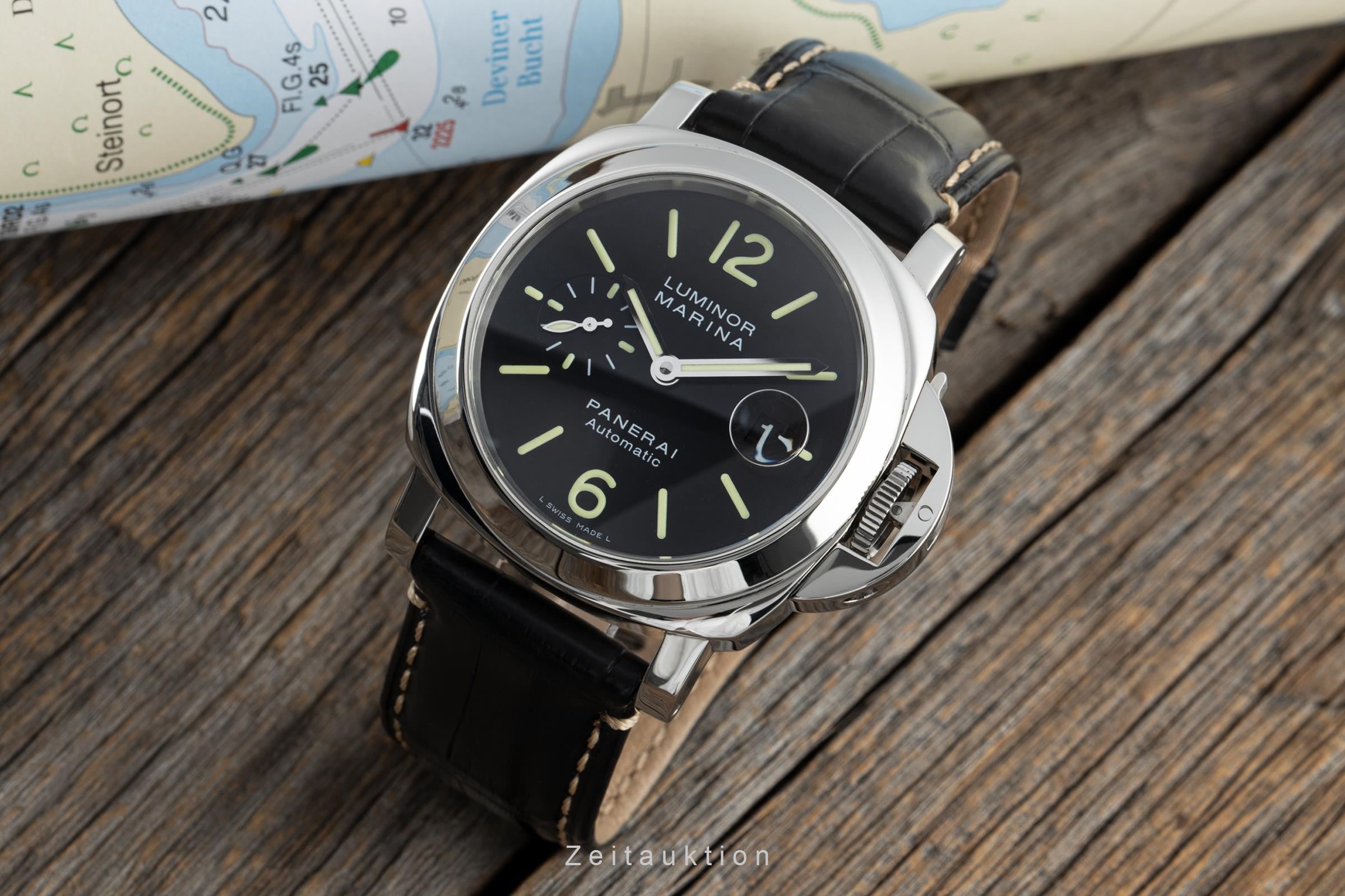 Panerai Luminor Marina acciaio automatismo orologio da uomo PAM00104  [2202828]