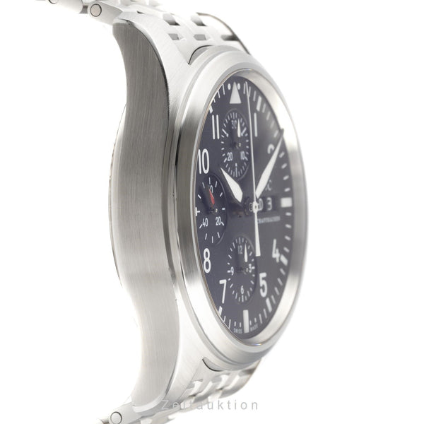 IWC Fliegeruhr chronograph steel automatic men's watch 3717 LP: 8100EUR  [2202859]