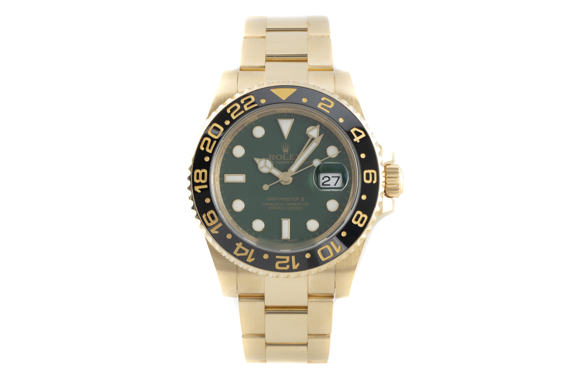 Rolex GMT-Master II 18 ct gold automatic men's watch 116718  [2203014]