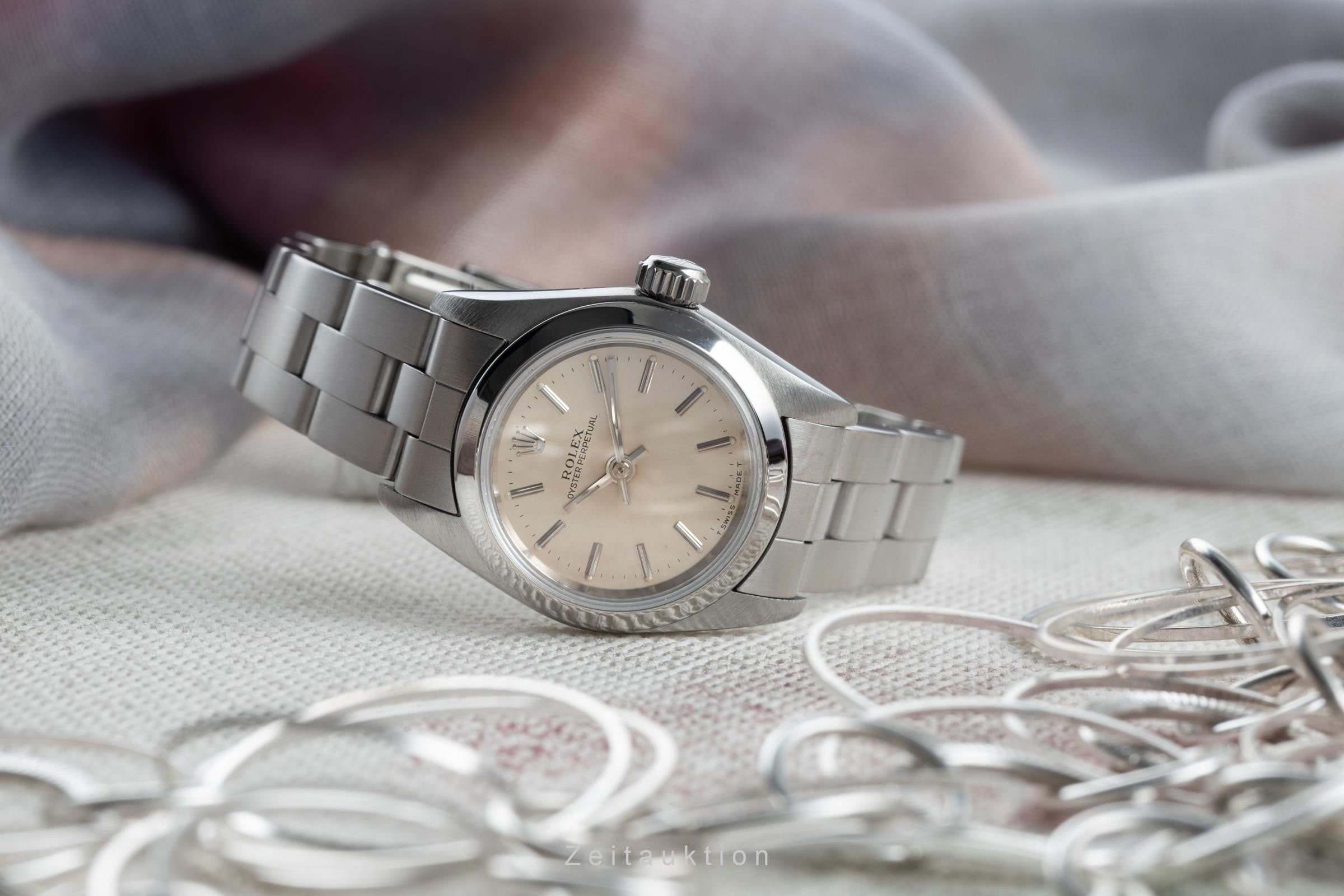 Rolex Oyster Perpetual acero automático reloj para damas  67180  [2203021]