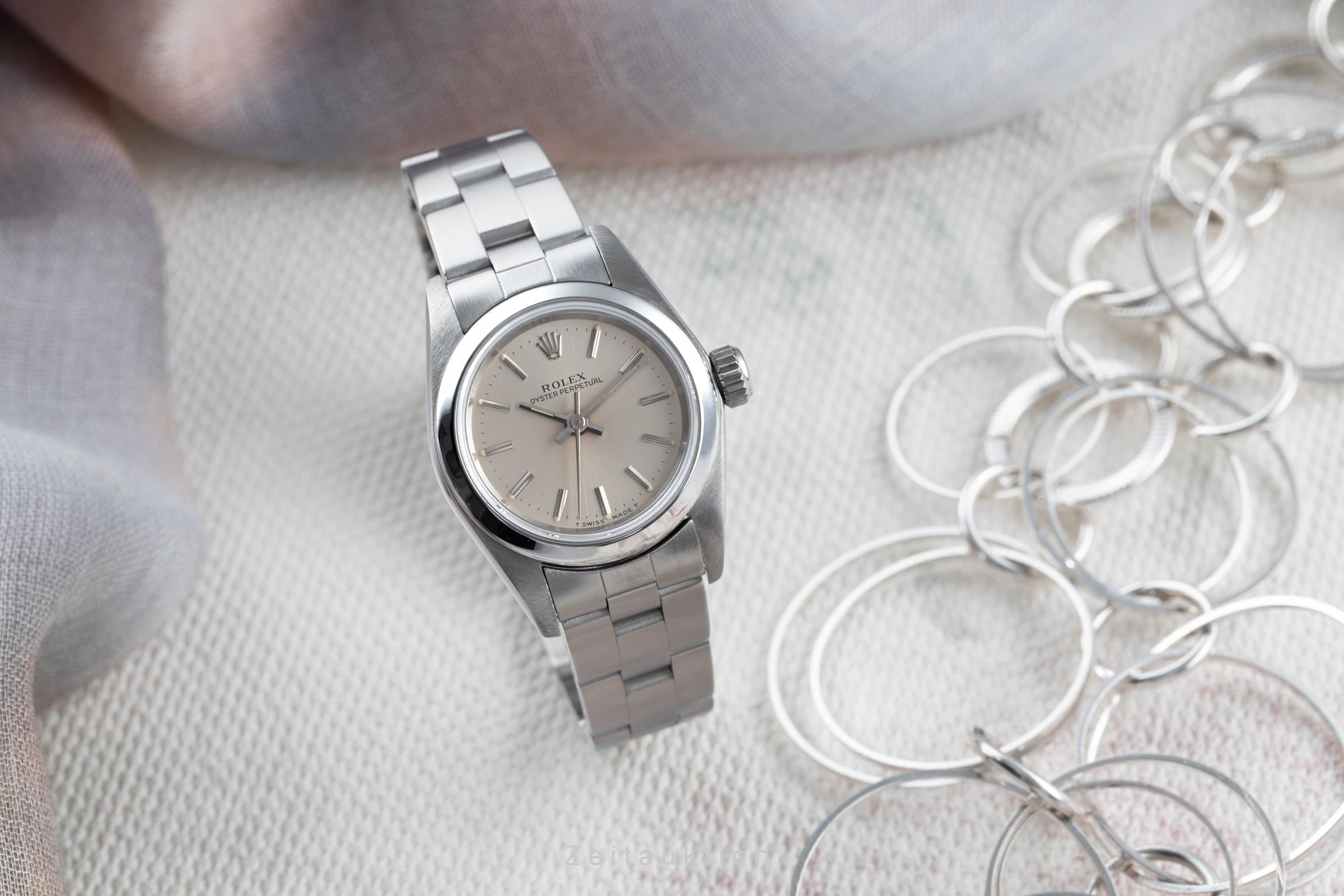 Rolex Oyster Perpetual acero automático reloj para damas  67180  [2203021]