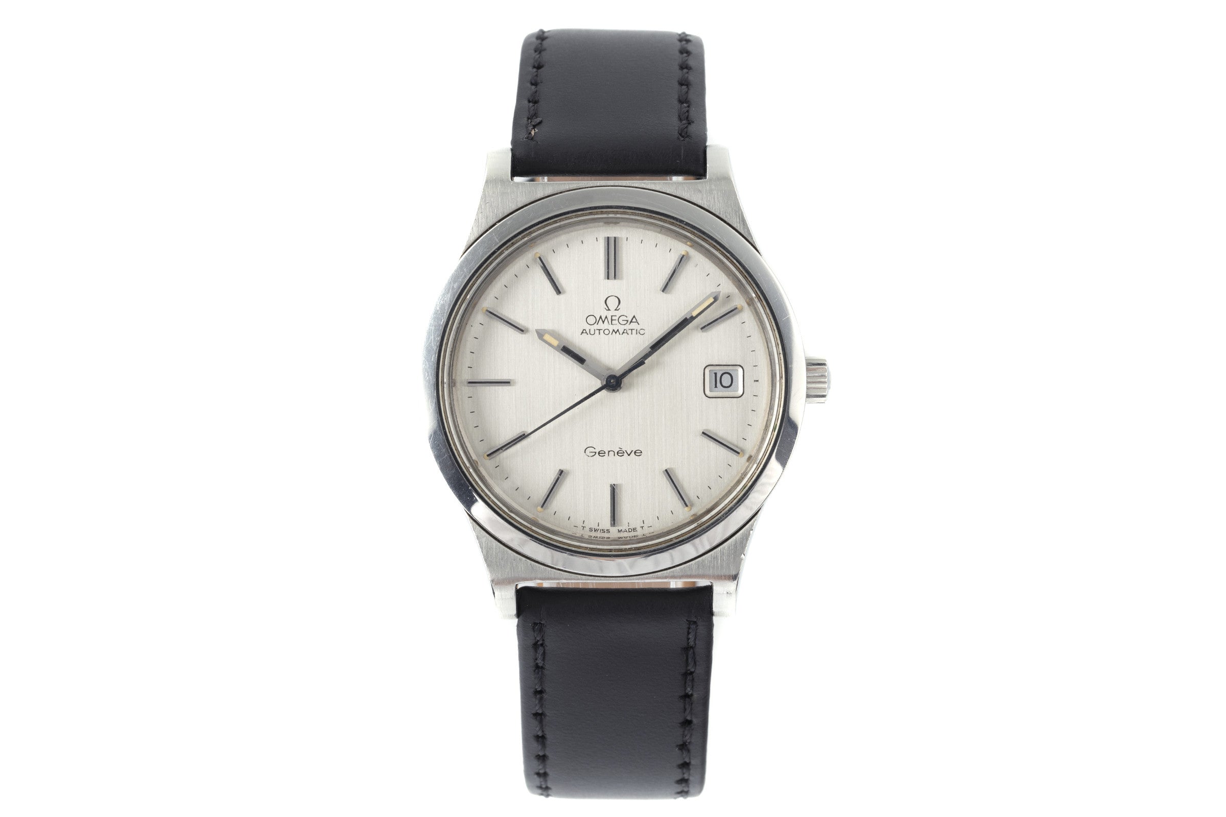 Omega Geneve steel automatic men's watch 166.0168 Vintage  [2203025]