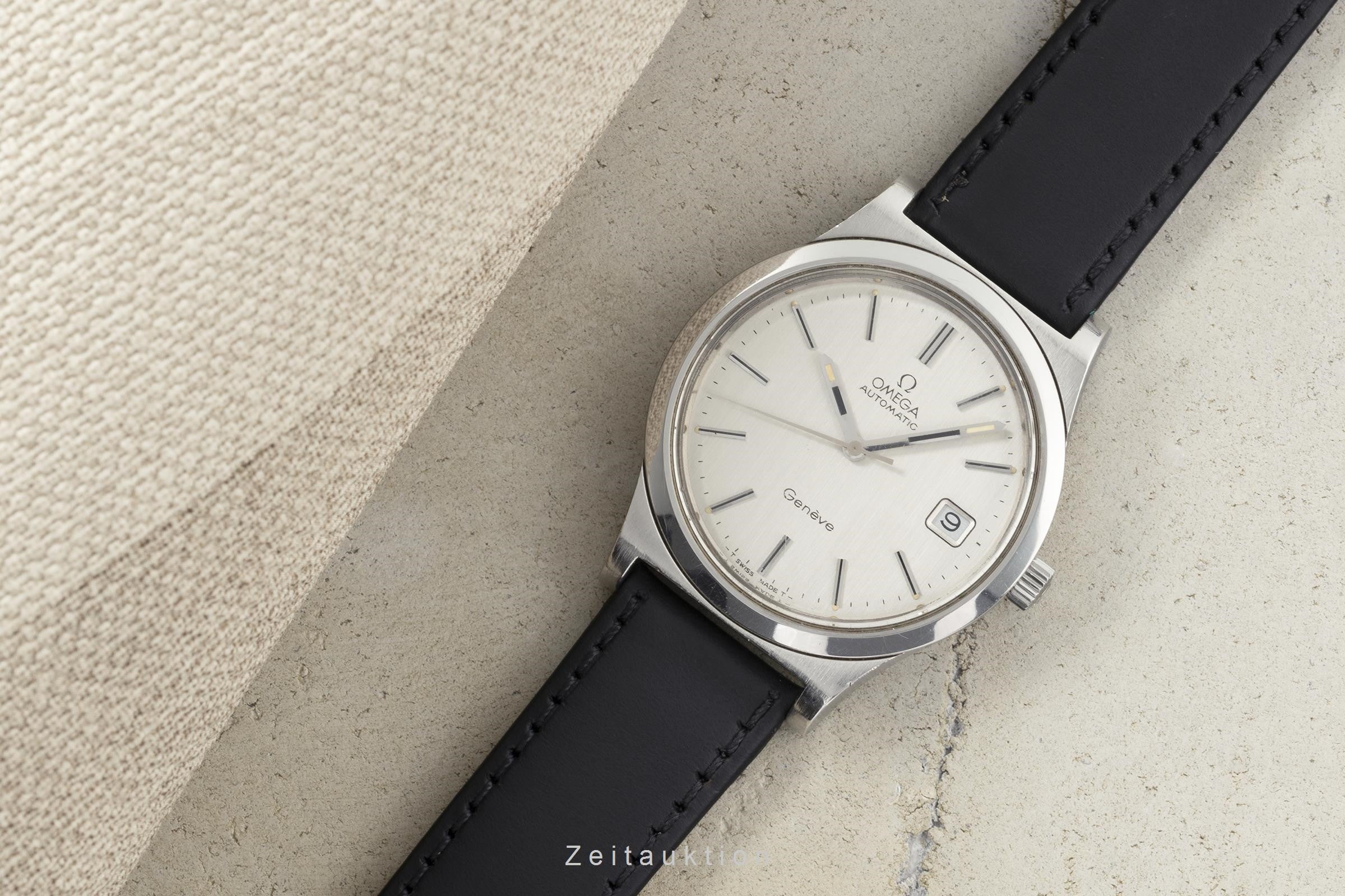 Omega Geneve steel automatic men's watch 166.0168 Vintage  [2203025]