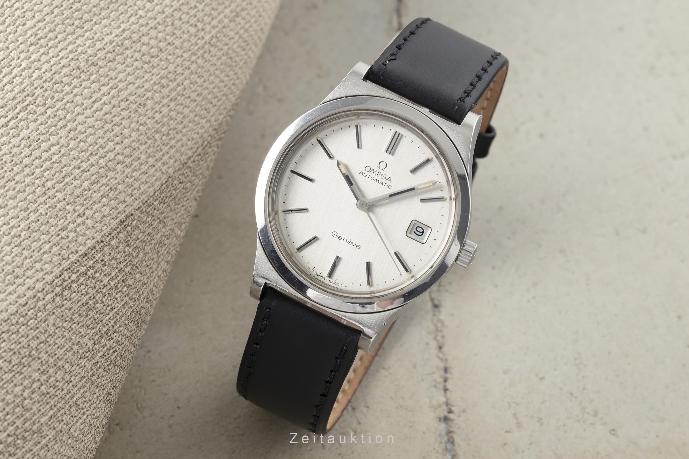 Omega Geneve steel automatic men's watch 166.0168 Vintage  [2203025]