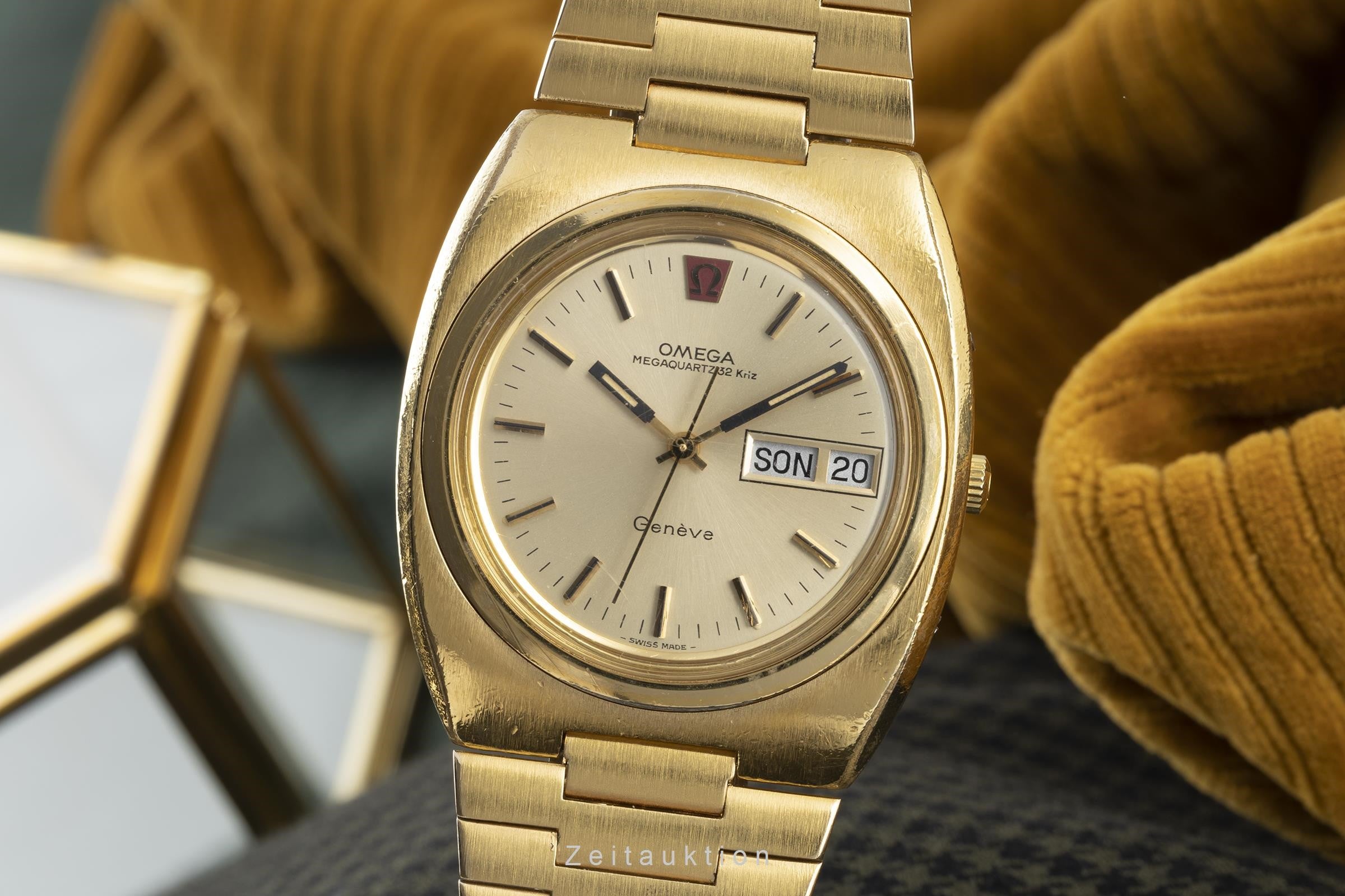 Omega Megaquartz gilt / steel quartz men's watch 196.0033, 396.0822  [2203028]