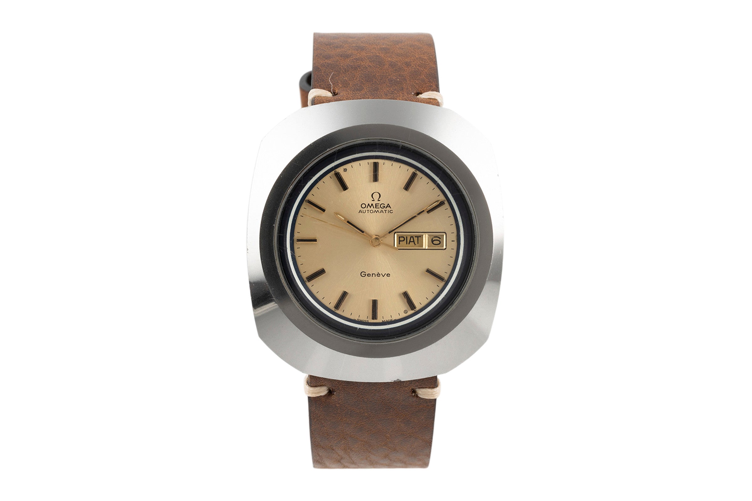 Omega Seamaster acero automático reloj para caballeros 166.078 Vintage  [2203031]