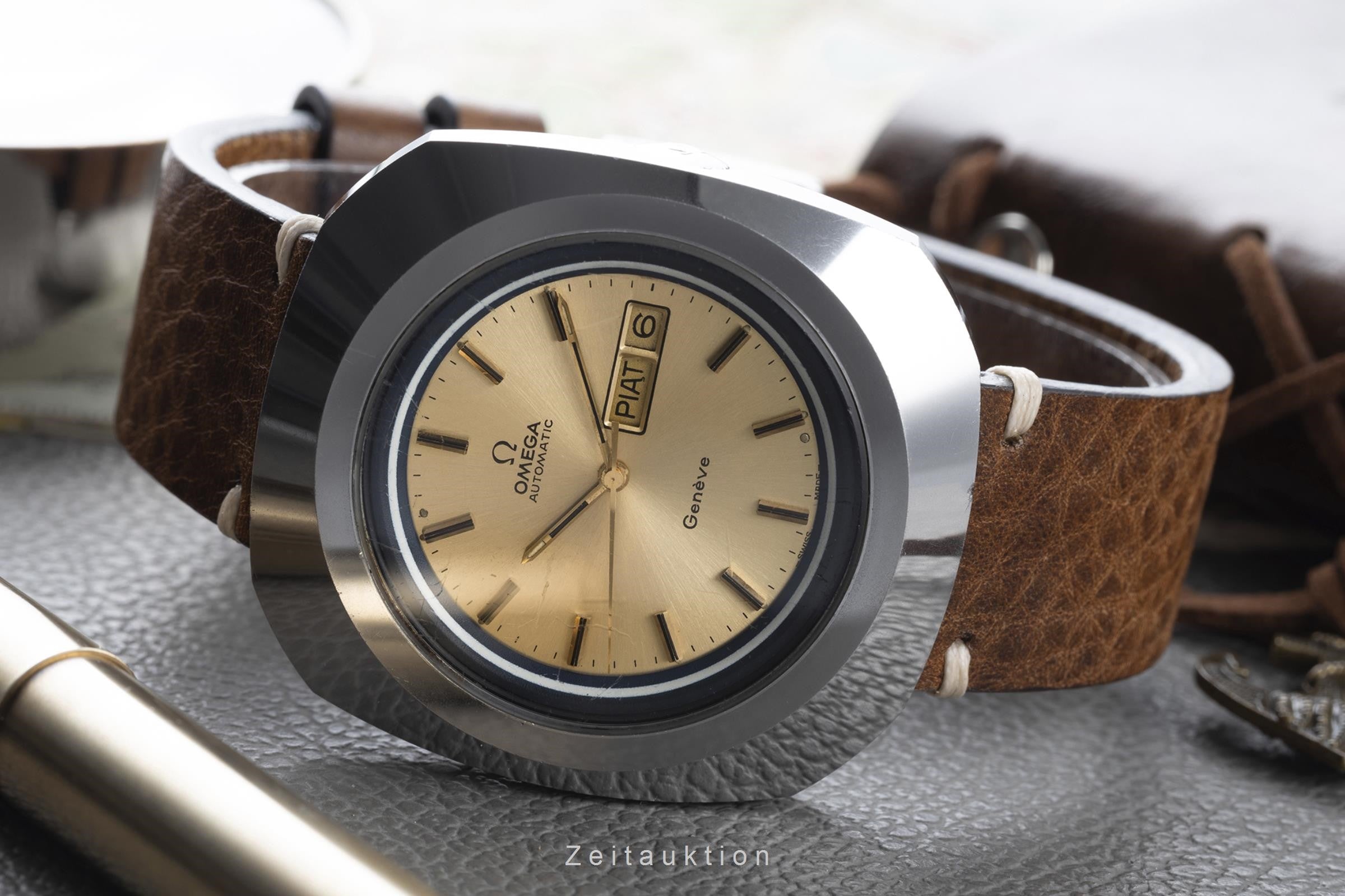 Omega Seamaster acero automático reloj para caballeros 166.078 Vintage  [2203031]