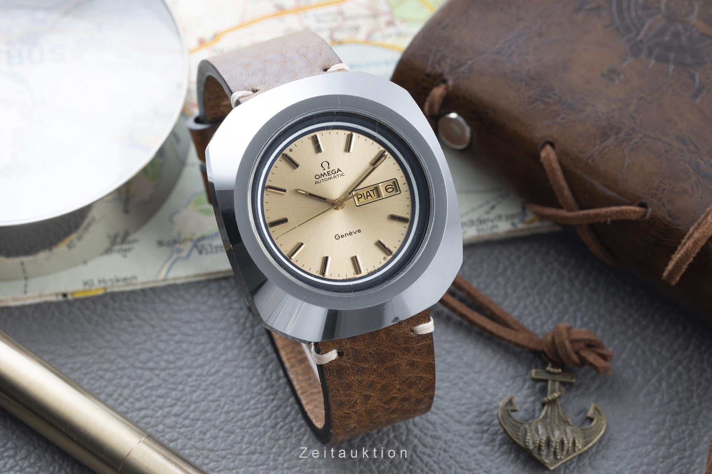 Omega Seamaster acero automático reloj para caballeros 166.078 Vintage  [2203031]