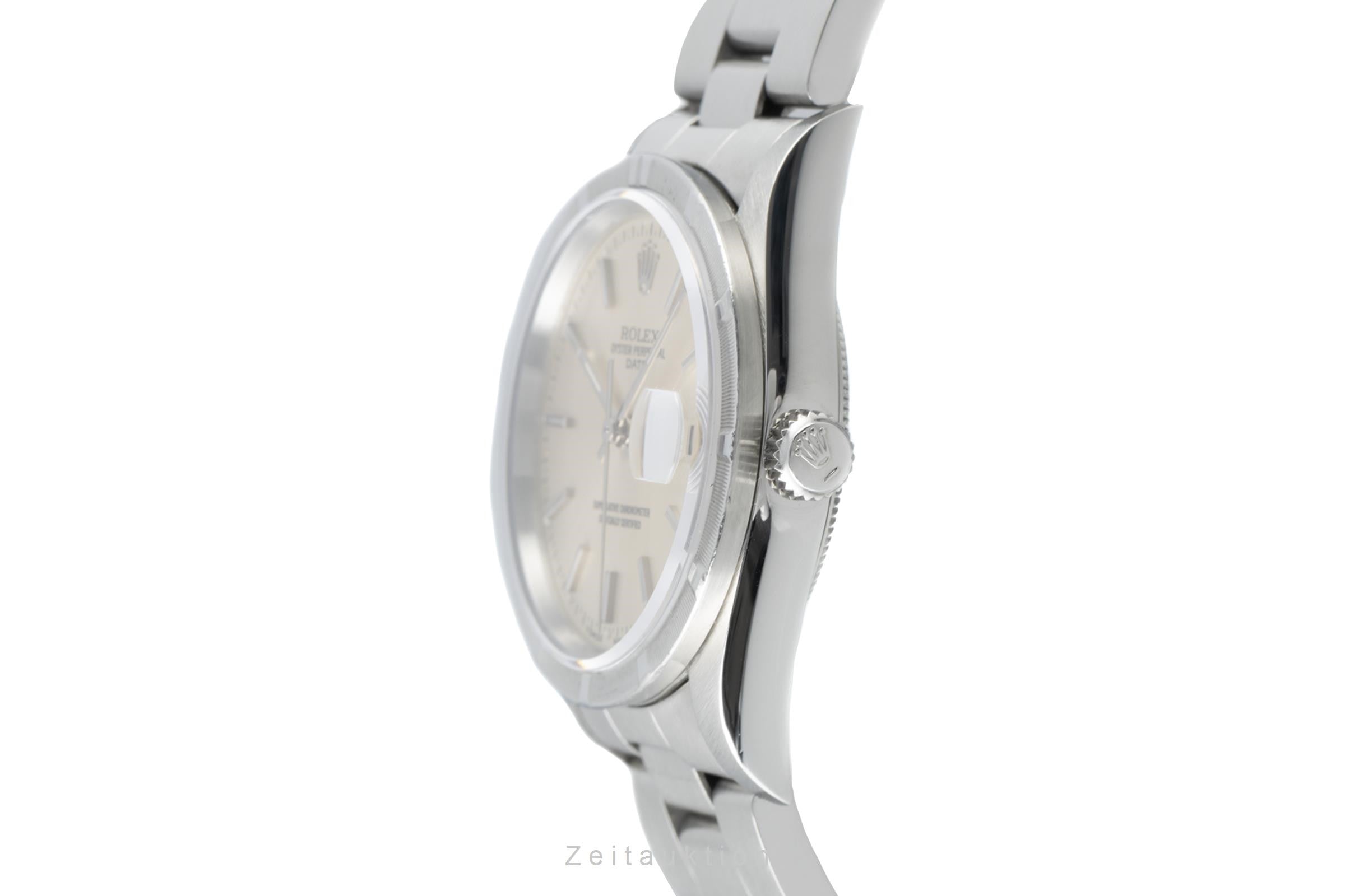 Rolex Date acero automático reloj para caballeros 15210  [2203092]