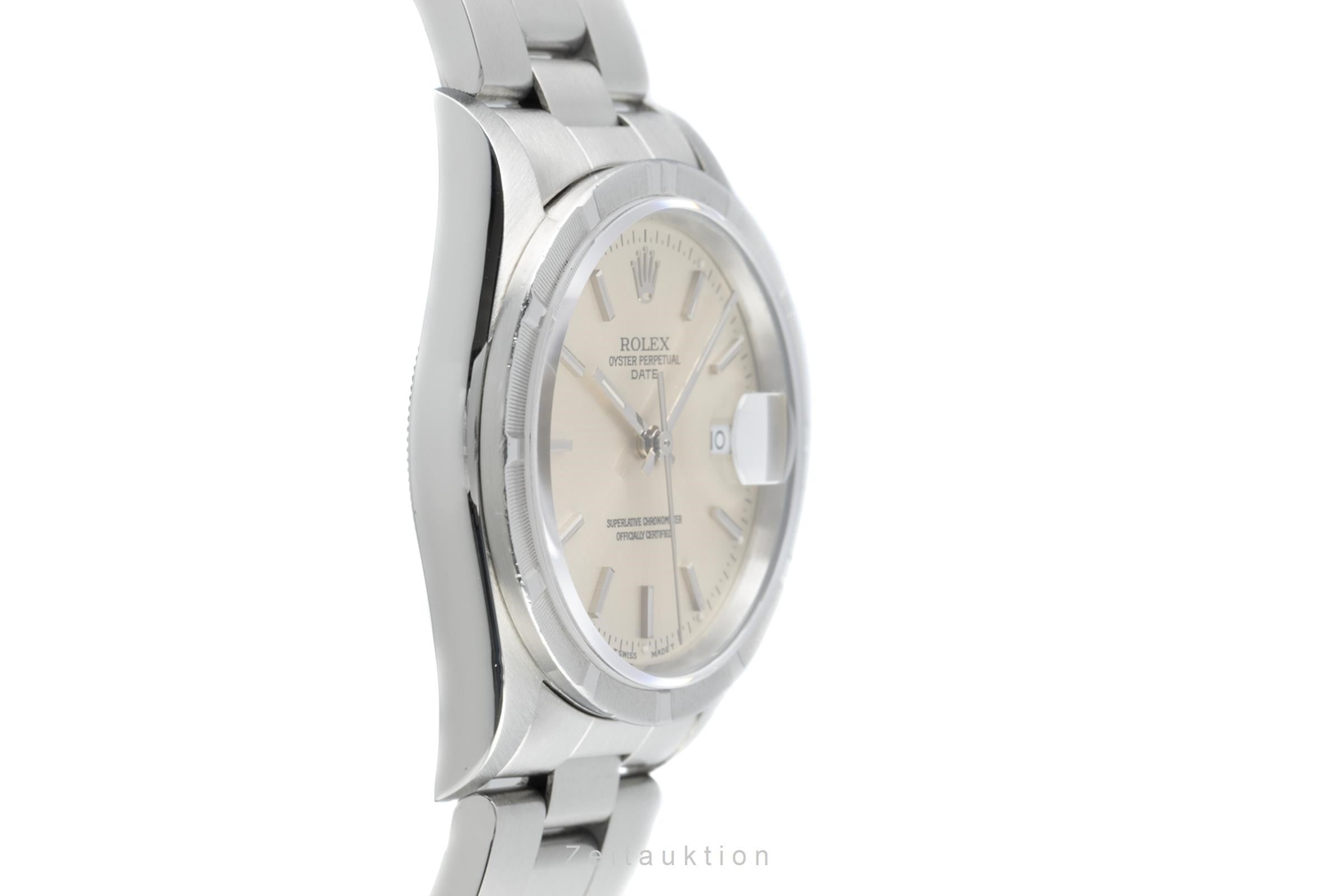 Rolex Date acero automático reloj para caballeros 15210  [2203092]