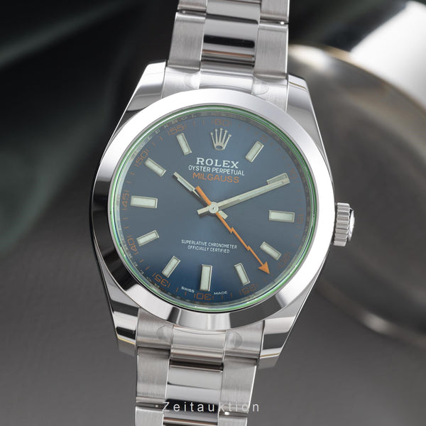 Rolex Milgauss acier automatique montre pour hommes 116400GV  [2203354]