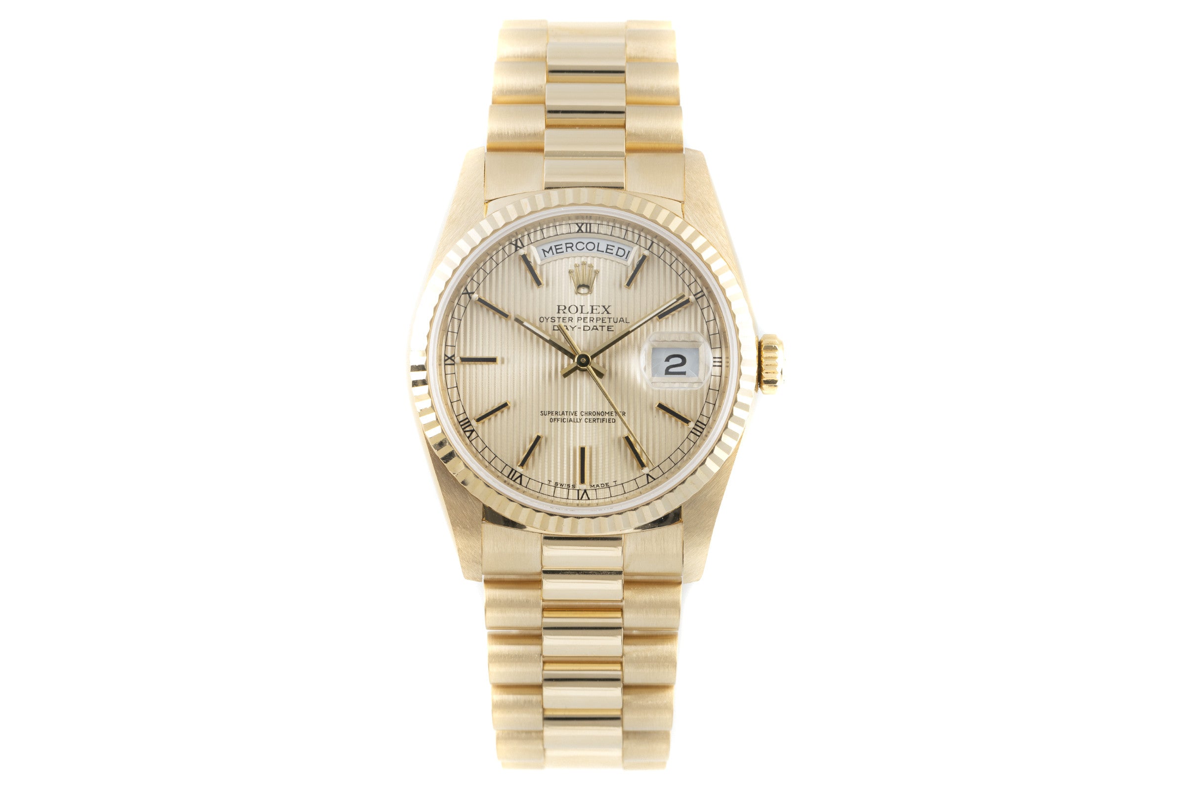 Rolex Day-Date oro 18 ct automatismo orologio da uomo 18238  [2203360]