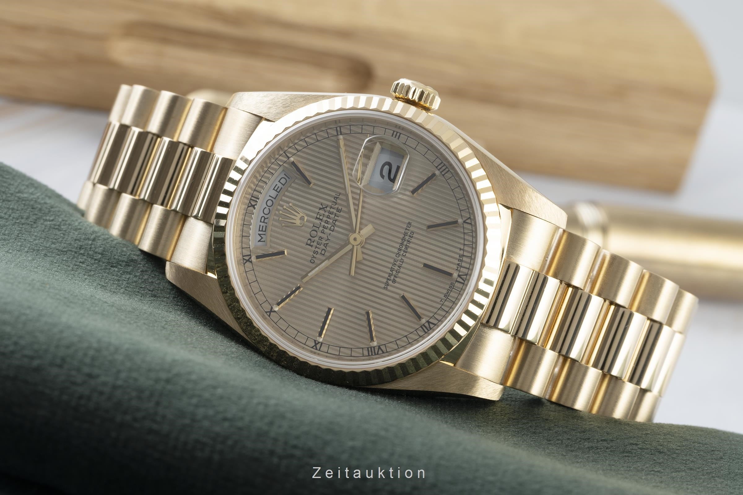 Rolex Day-Date oro 18 ct automatismo orologio da uomo 18238  [2203360]