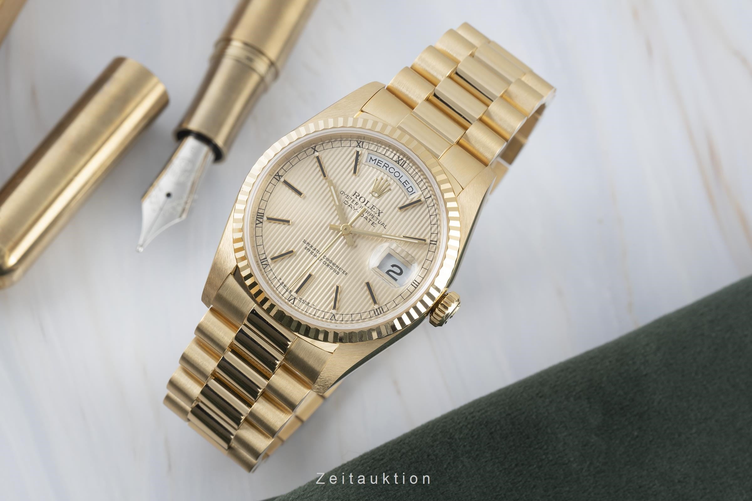 Rolex Day-Date oro 18 ct automatismo orologio da uomo 18238  [2203360]