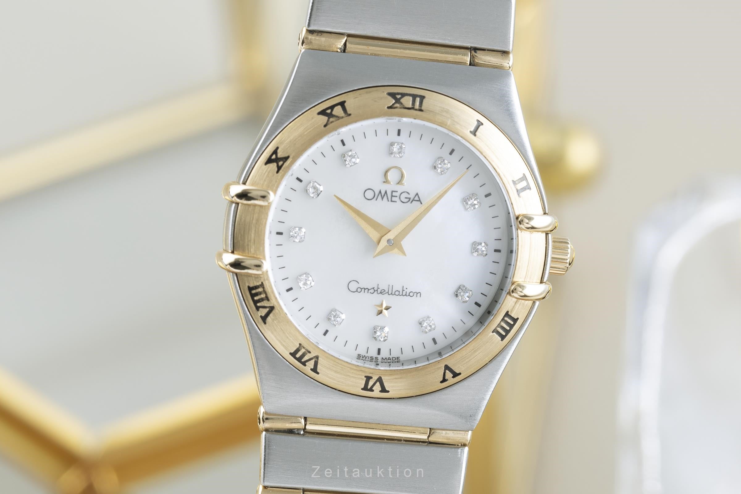 Omega Constellation steel / gold quartz women's watch 1272.75.00 LP: 5700EUR  [2203364]