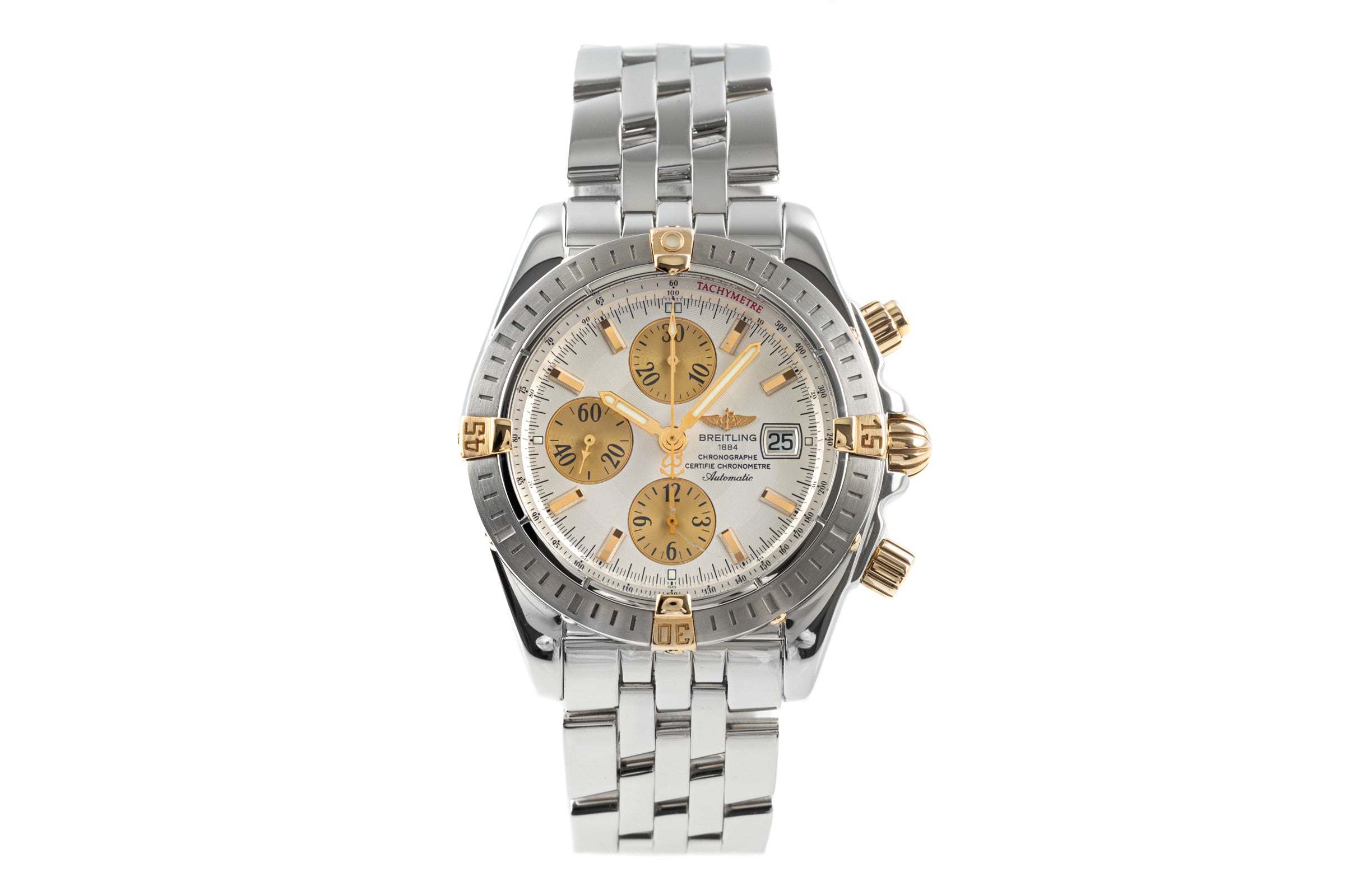 Breitling Chronomat cronografo acciaio / oro automatismo orologio da uomo B13356 LP: 9300EUR  [2203369]