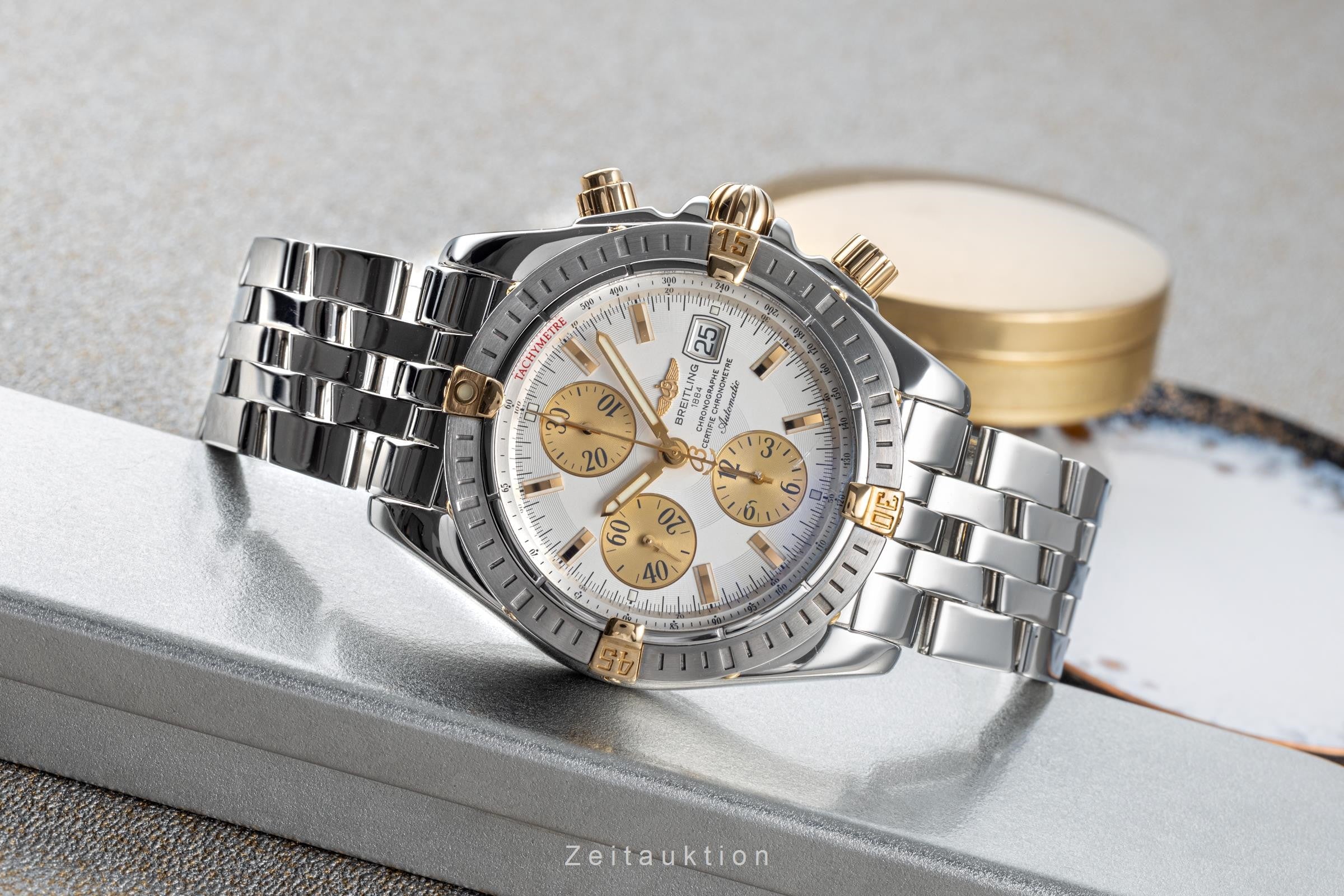 Breitling Chronomat cronografo acciaio / oro automatismo orologio da uomo B13356 LP: 9300EUR  [2203369]