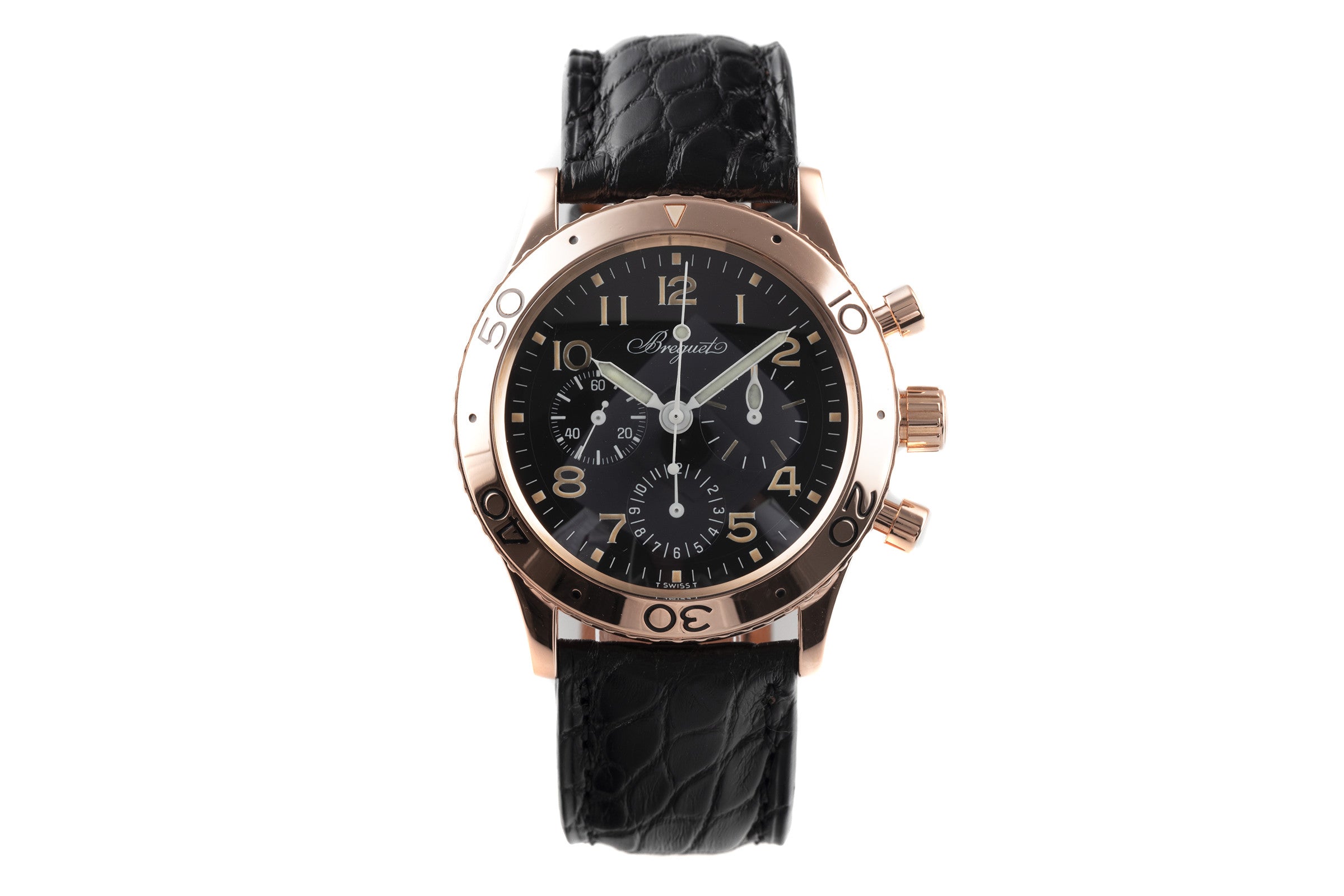 Breguet Type XX chronograph 18 ct red gold automatic men's watch 3800  [2203498]