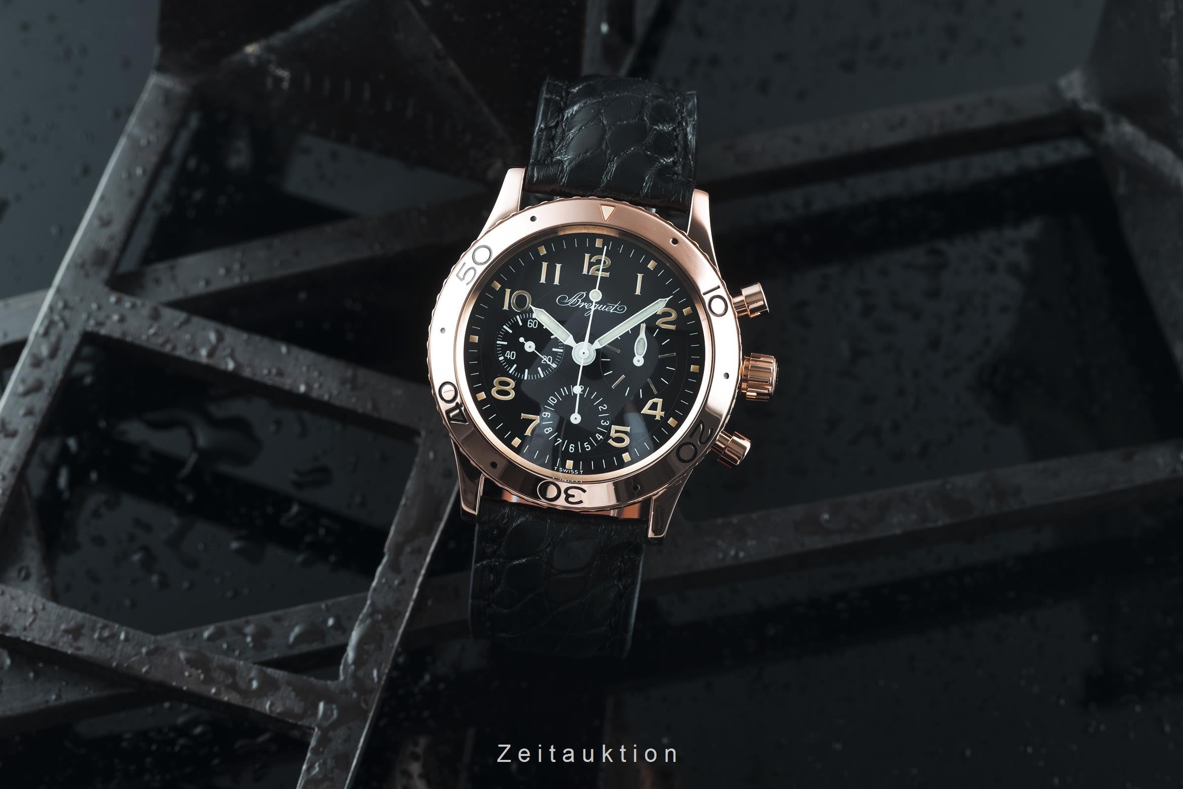 Breguet Type XX chronograph 18 ct red gold automatic men's watch 3800  [2203498]