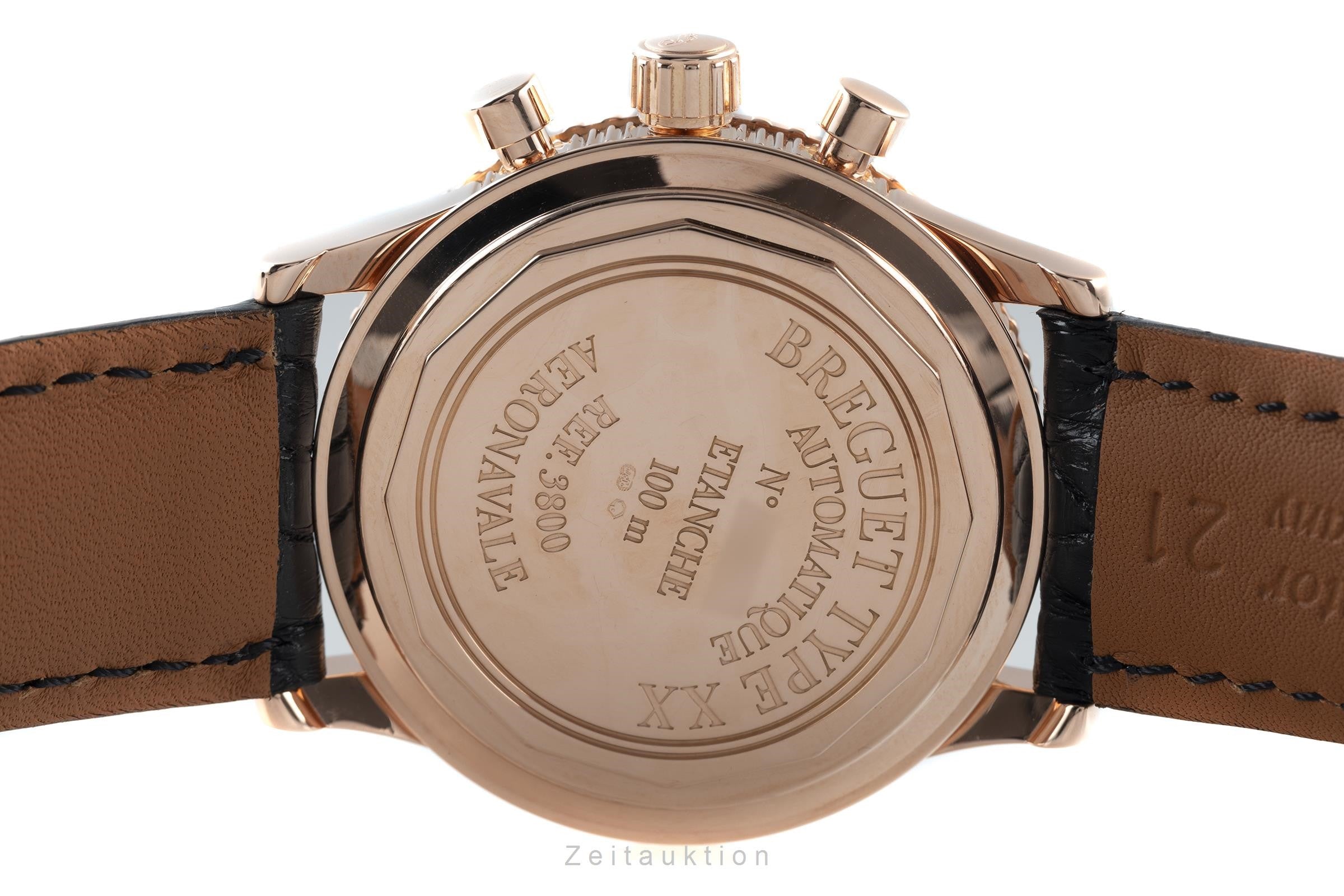 Breguet Type XX chronograph 18 ct red gold automatic Kal. 582 Ref
