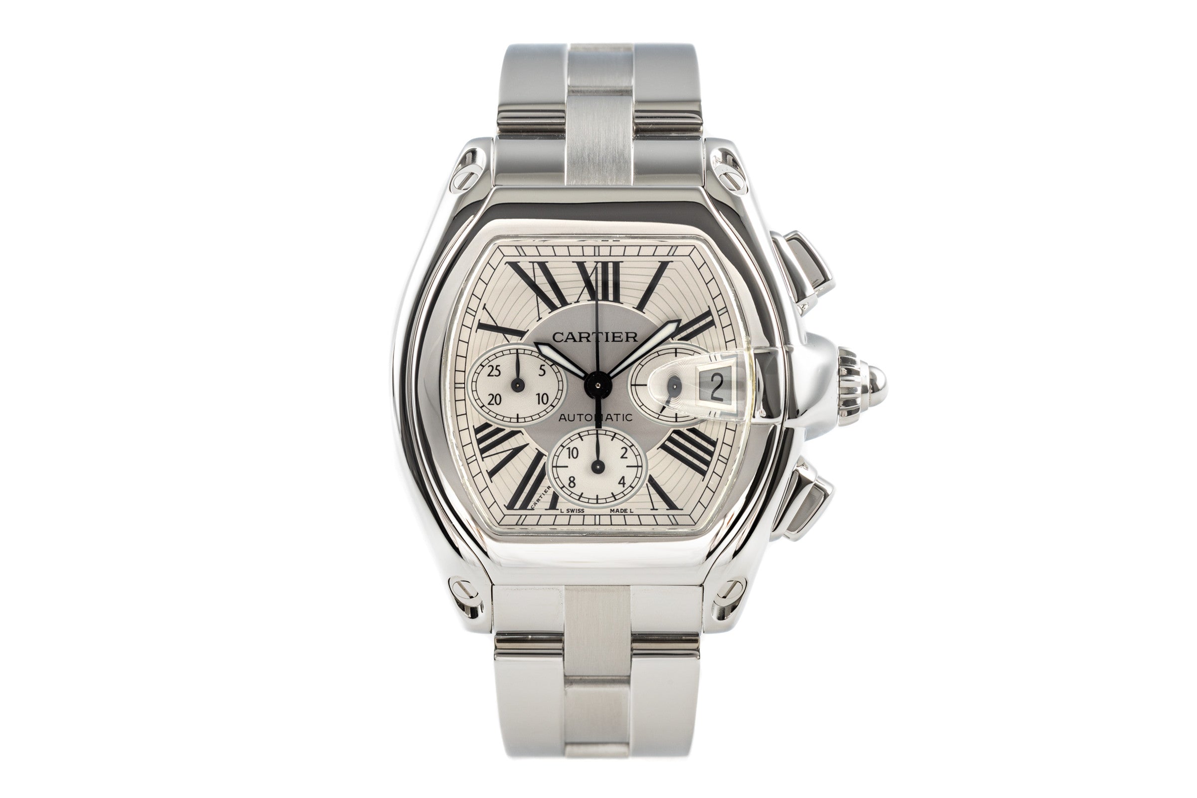 Cartier Roadster cronógrafo acero automático reloj para caballeros 2618  [2203539]