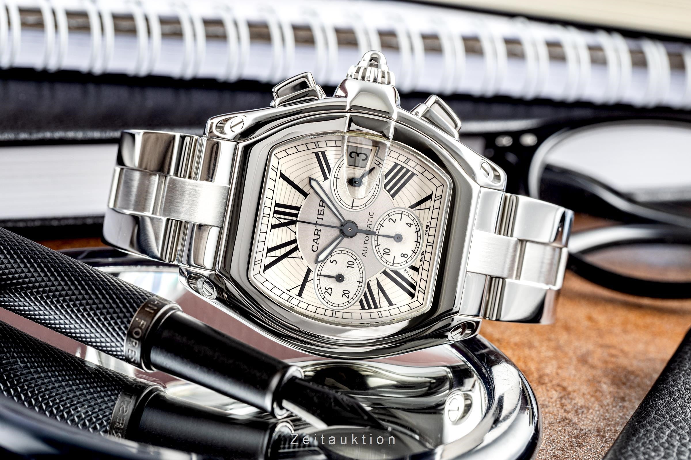 Cartier Roadster cronógrafo acero automático reloj para caballeros 2618  [2203539]