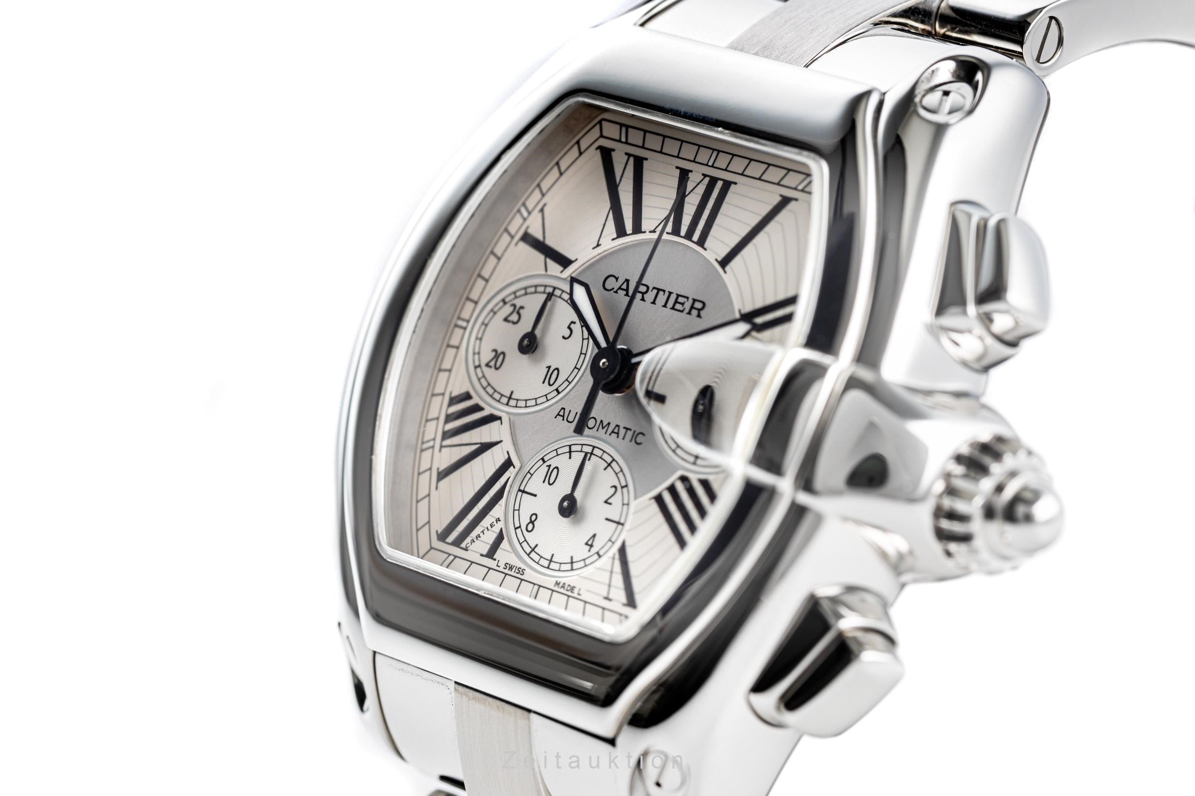 Cartier Roadster chronograph steel automatic Kal. 8510 Ref. 2618