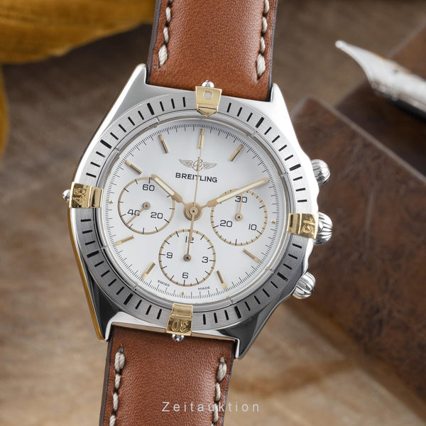 Breitling Callisto chronograph steel / gold manual winding men's watch B11047  [2203623]