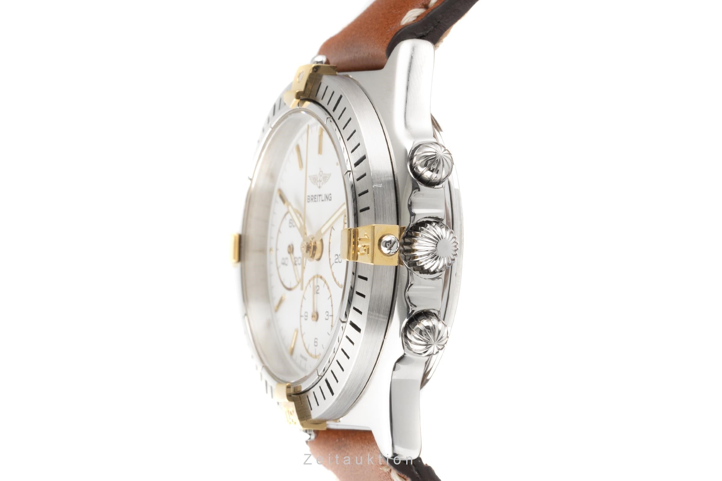 Breitling Callisto chronograph steel / gold manual winding men's watch B11047  [2203623]