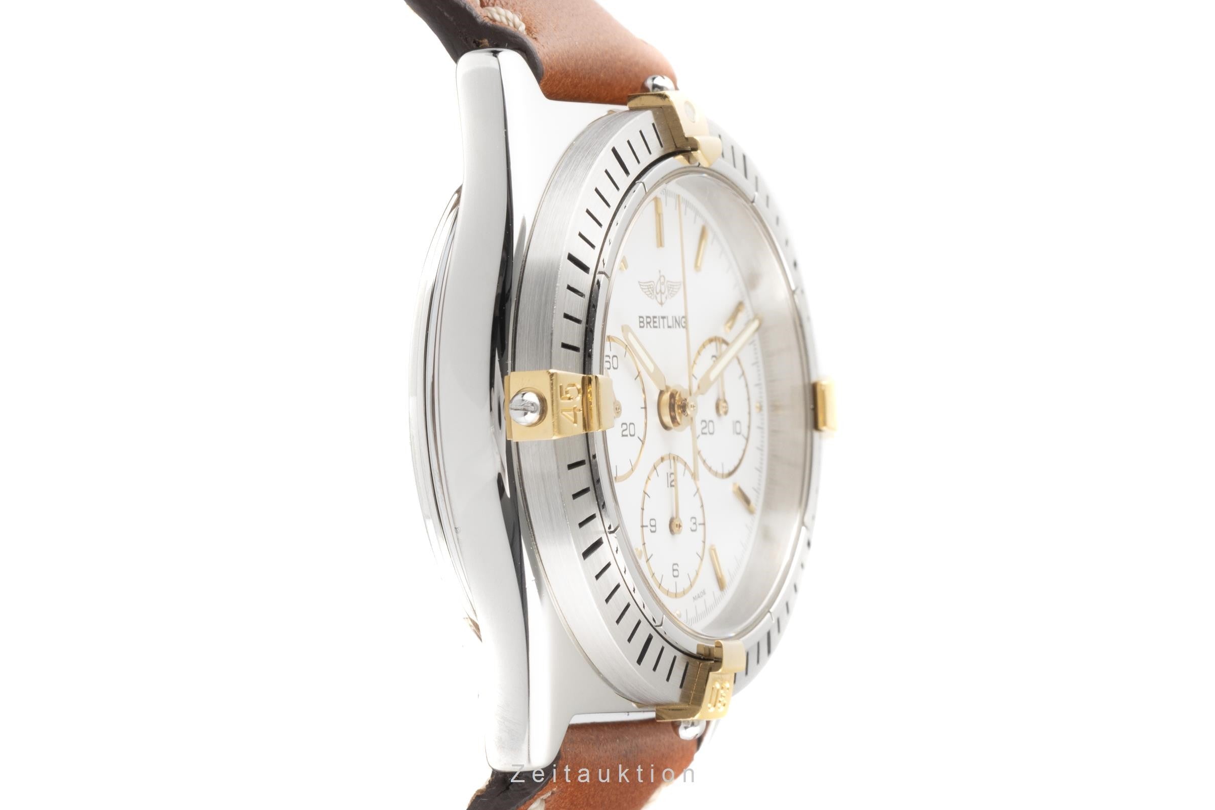 Breitling Callisto chronograph steel / gold manual winding men's watch B11047  [2203623]