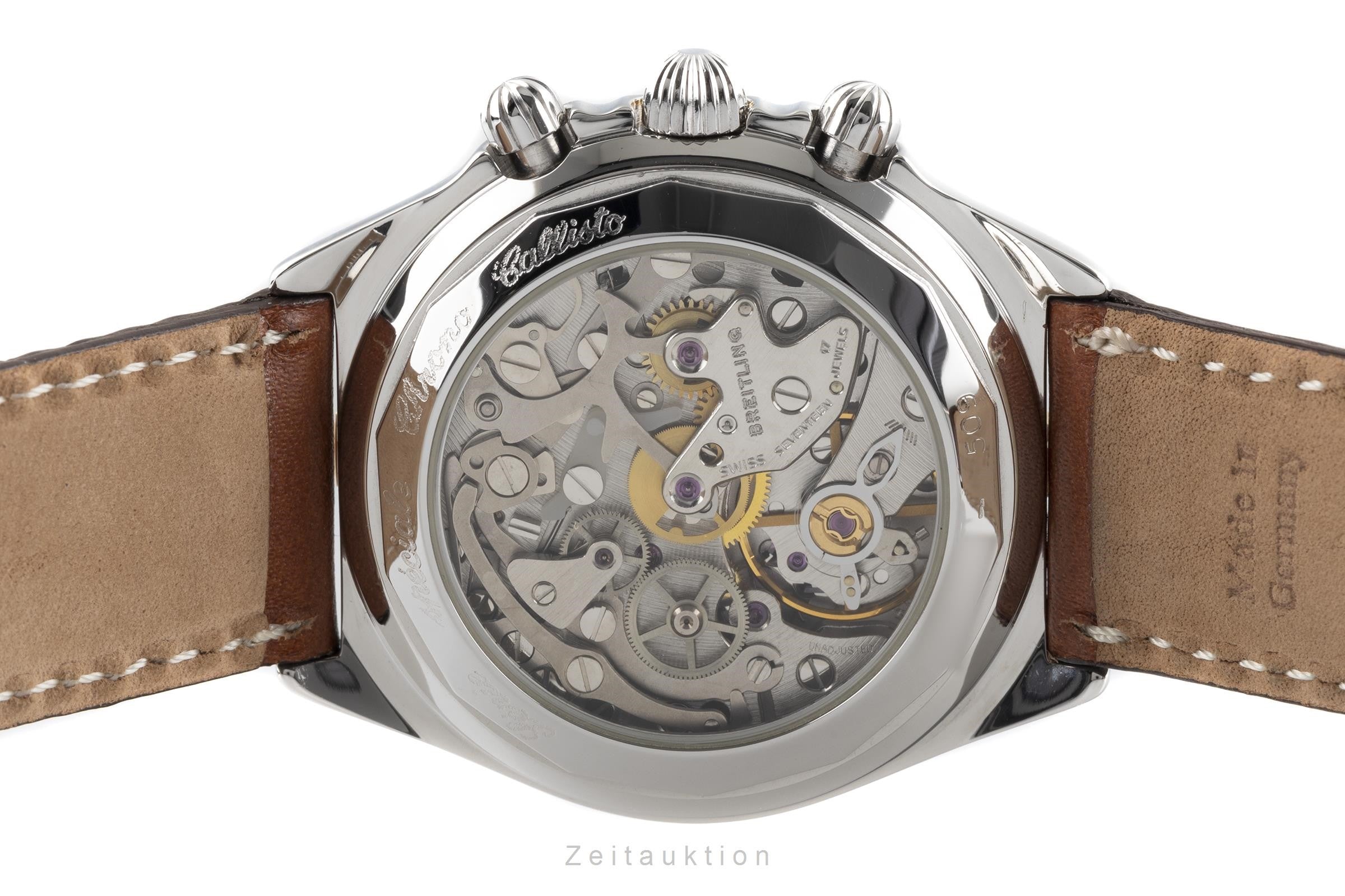 Breitling Callisto chronograph steel / gold manual winding men's watch B11047  [2203623]