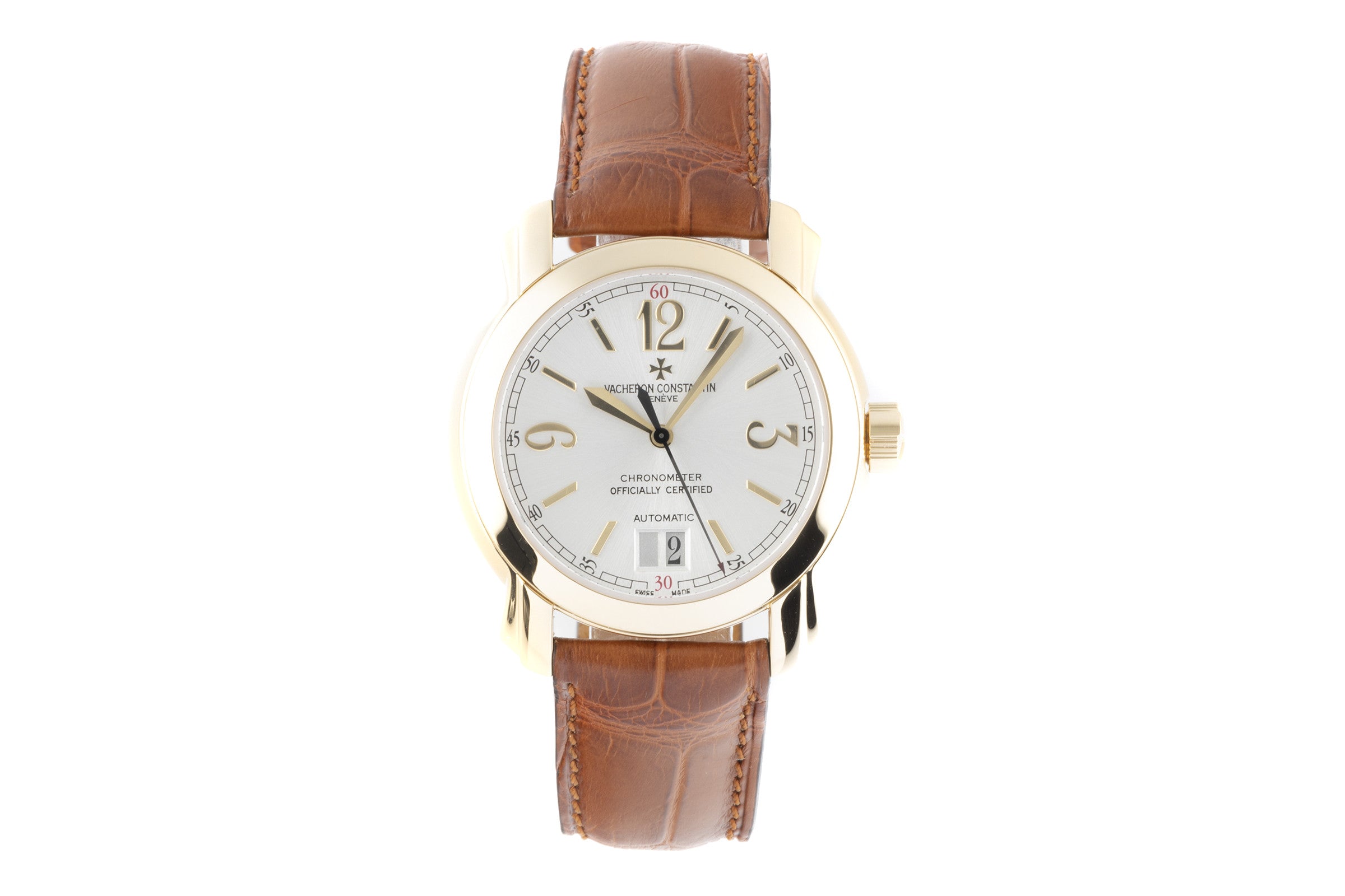 Vacheron & Constantin Malte oro 18 ct automatismo orologio da uomo 42015 LP: 12200EUR  [2203636]