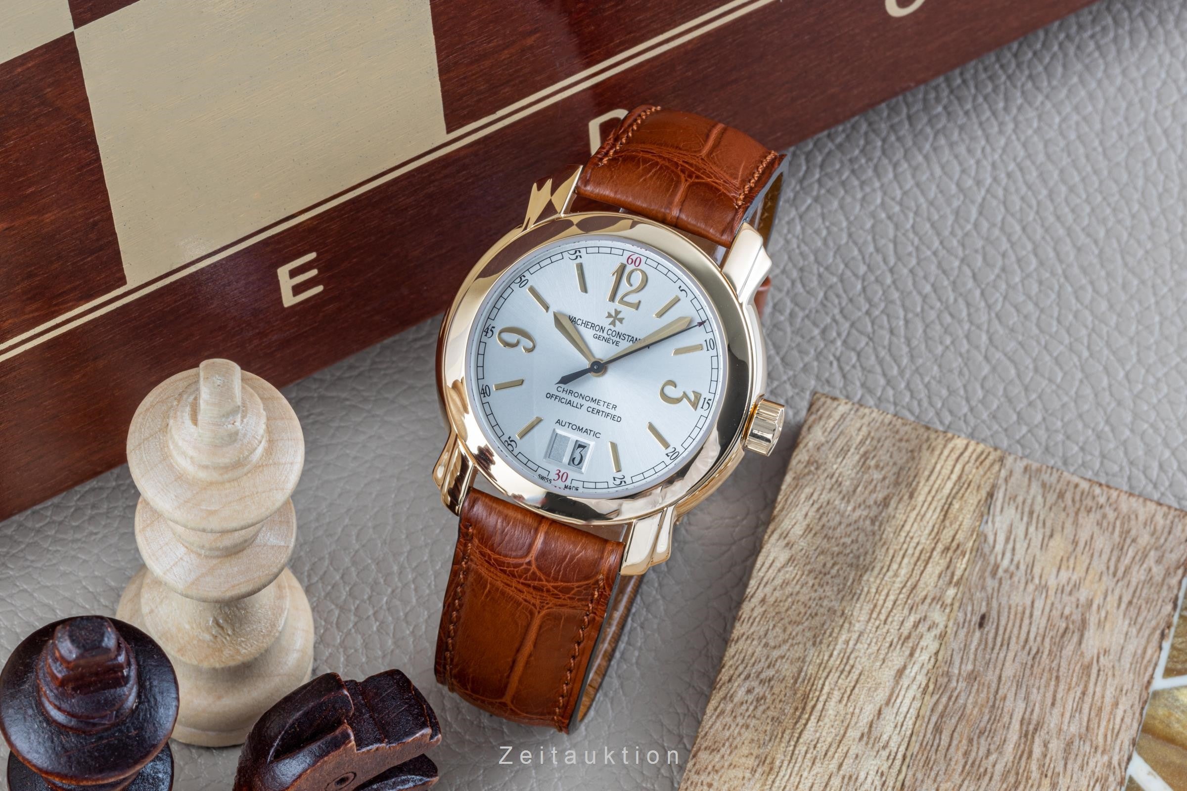 Vacheron & Constantin Malte oro 18 ct automatismo orologio da uomo 42015 LP: 12200EUR  [2203636]