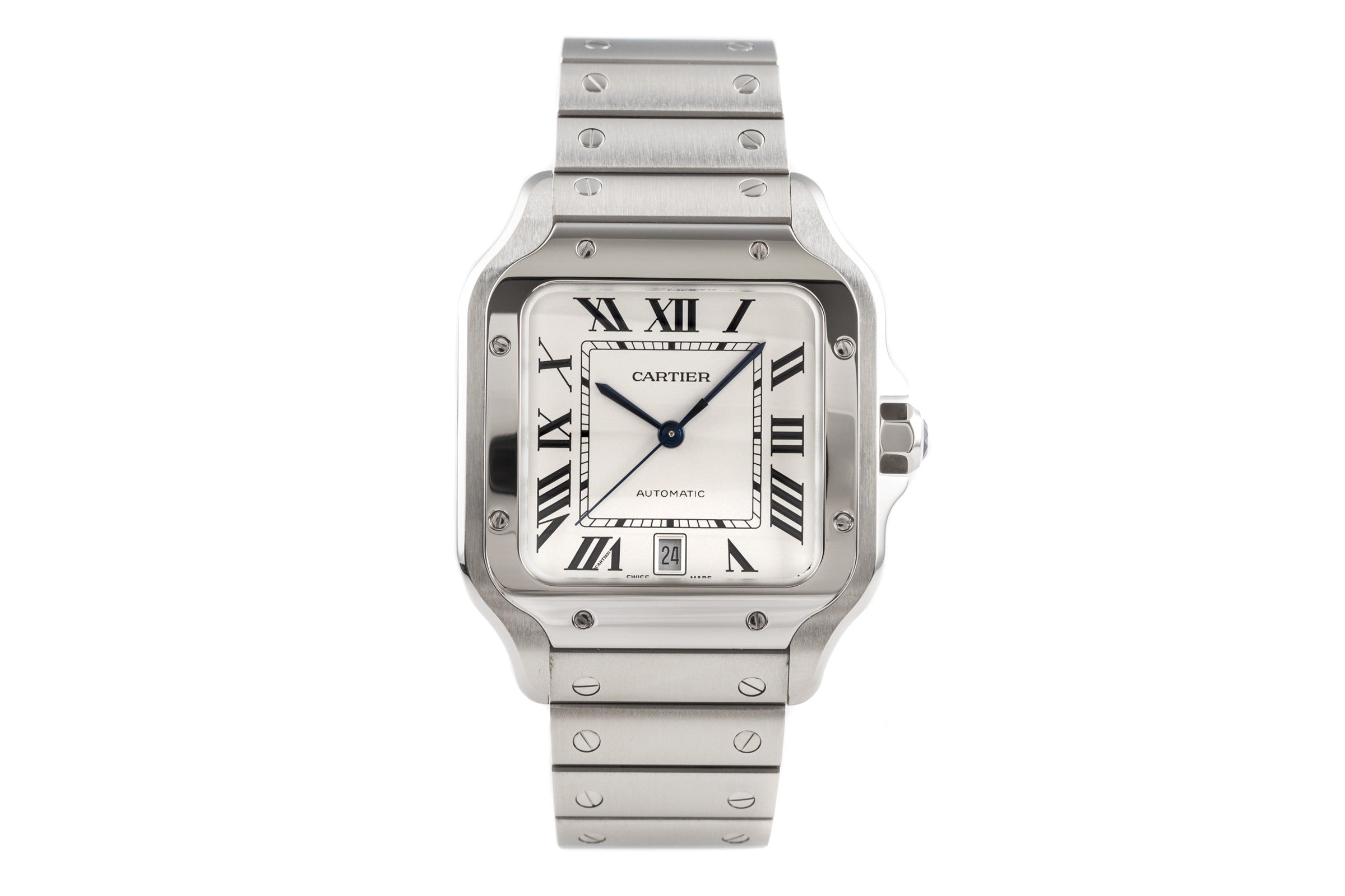 Cartier Santos acier automatique montre pour hommes WSSA0018 LP: 7600EUR  [2203668]