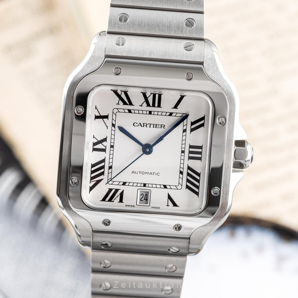 Cartier Santos acier automatique montre pour hommes WSSA0018 LP: 7600EUR  [2203668]